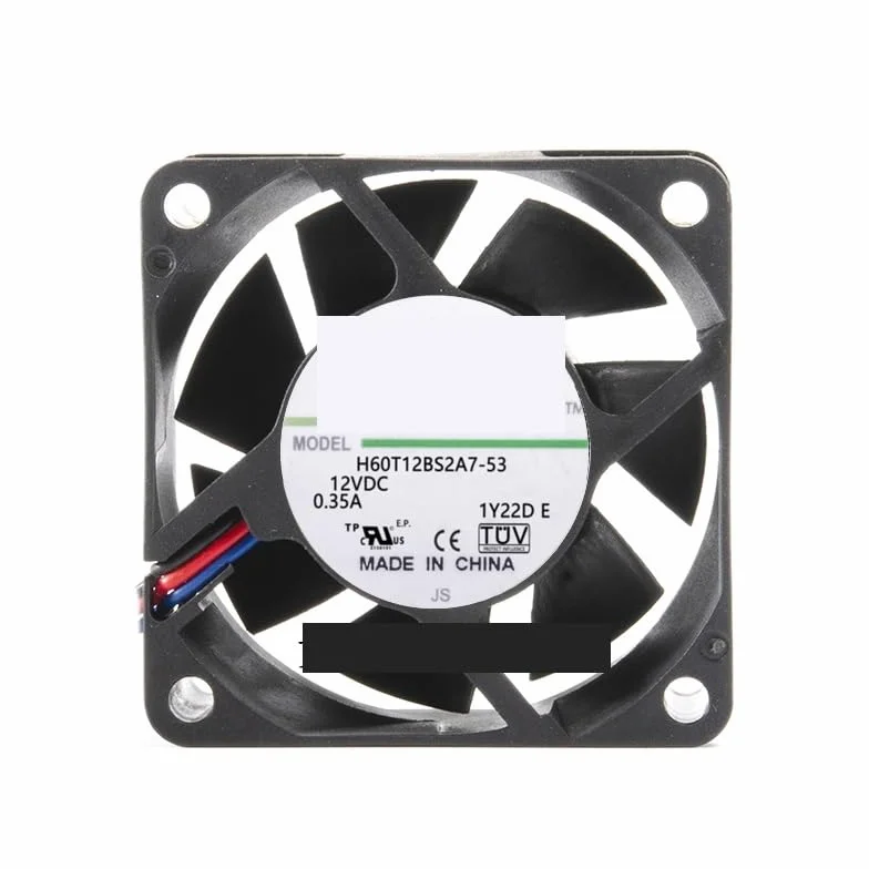 do 3-przewodowego wentylatora chłodzącego serwera Nidec H60T12BS2A7-53 DC 12V 0,35A 60x60x25mm
