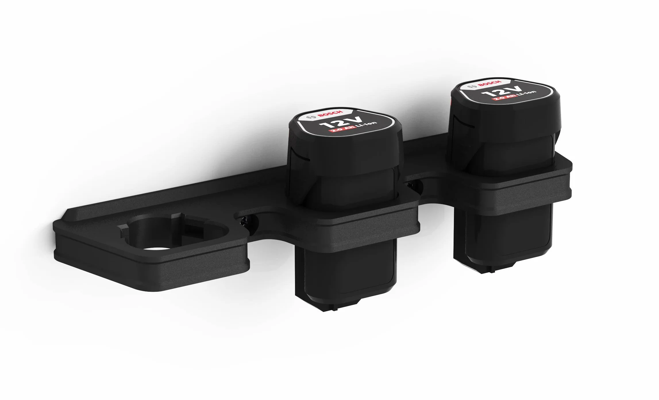 NewGround Designs Uchwyt ścienny do akumulatora odpowiedni do akumulatorów Bosch Professional 12 V (seria GBA), uchwyt ścienny Made in Germany (3 akumulatory)