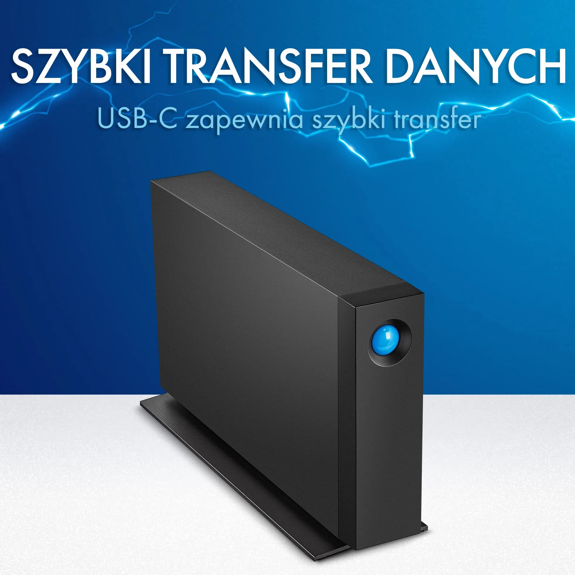 LaCie d2 Professional 10TB, Zewnętrzny dysk twardy, PC Mac & iPad, 1 miesiąc Adobe CC, Data Rescue Service (STHA10000800)