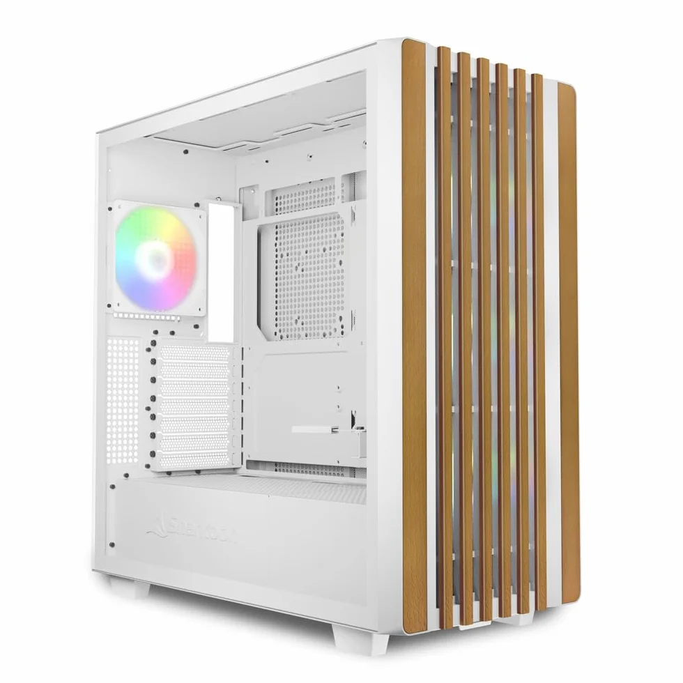 Sharkoon Rebel C70G RGB, biała, ATX obudowa PC