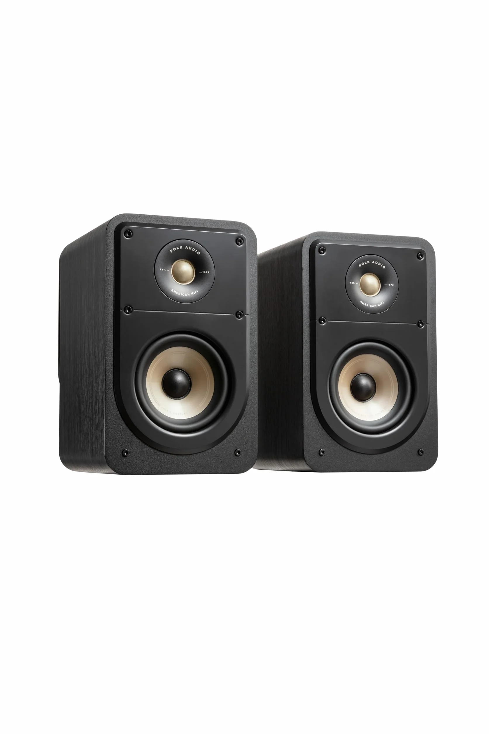 Polk Audio Signature Elite ES15 Głośniki do regału na książki, głośniki HiFi do systemu dźwięku kina domowego, Hi-Res Audio - czarne