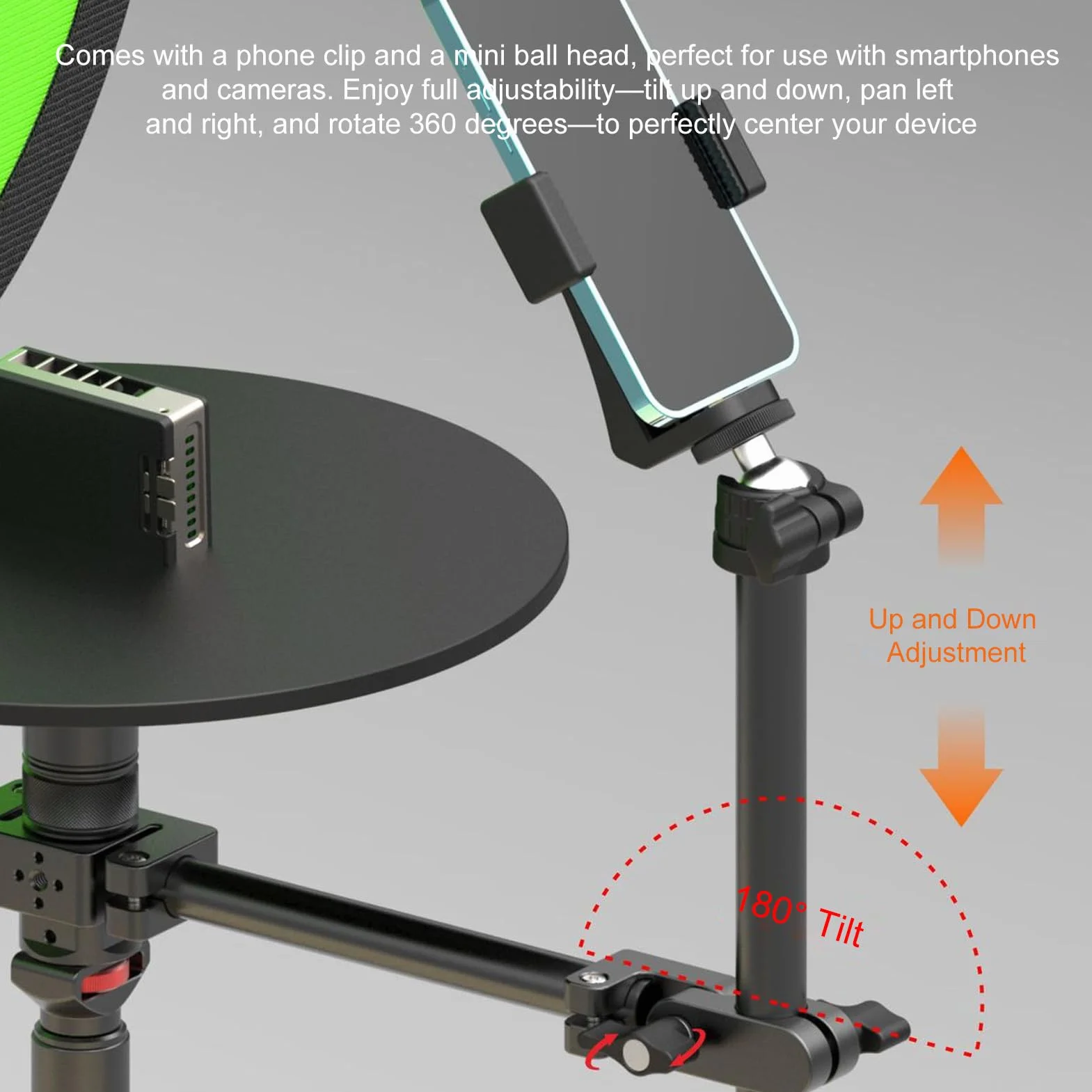 Annadue Spinner 360 Stopni Profesjonalny Gramofon Fotograficzny, Obrotowa Platforma do zdjęć i Wideo Platforma Camera Spinner, Max.Załaduj 5 Kg, do Filmów Komercyjnych, Kręcenia Potraw