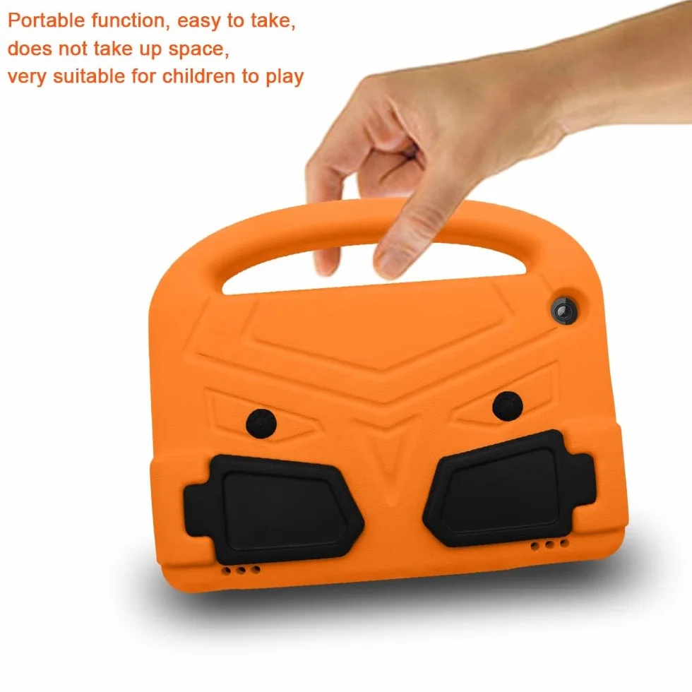 Ochrona tabletu Etui na tablet dla dzieci kompatybilne z Kindle Fire HD 8 (2020) Etui - Wytrzymała, lekka, odporna na wstrząsy osłona uchwytu z pianki EVA dodatek do tabletu (Color : Orange)