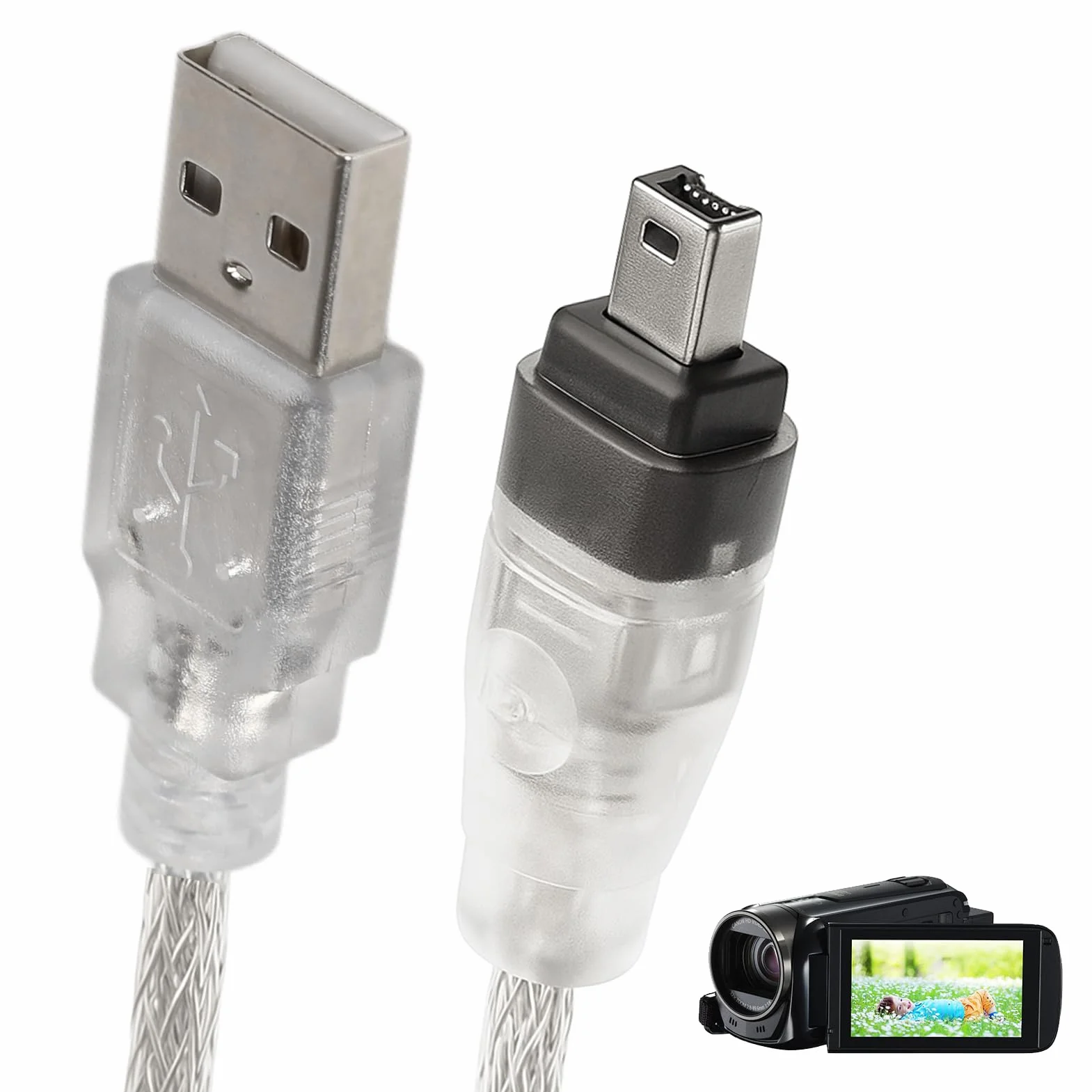 FireWire na USB C 1394 4-pinowy kabel przejściowy męski