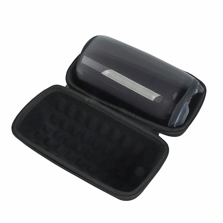 Etui do JBL Pulse 5, twarde etui podróżne na głośnik Bluetooth, odporna na wstrząsy torba EVA z paskiem na ramię (czarna podszewka)