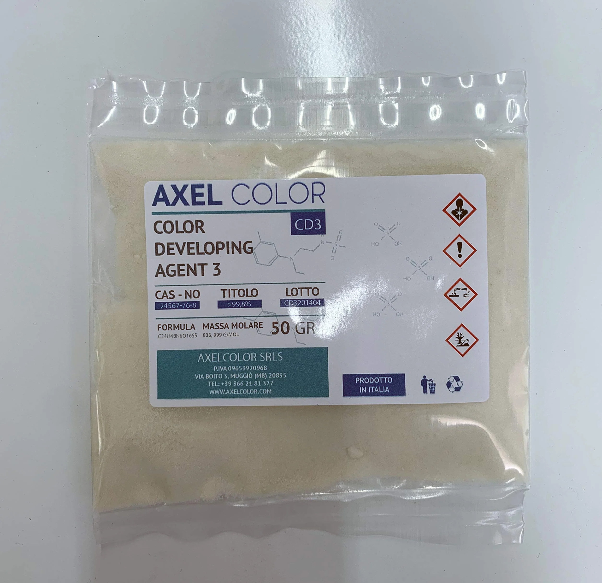 COLOR DEVELOPING AGENT CD3 50 g