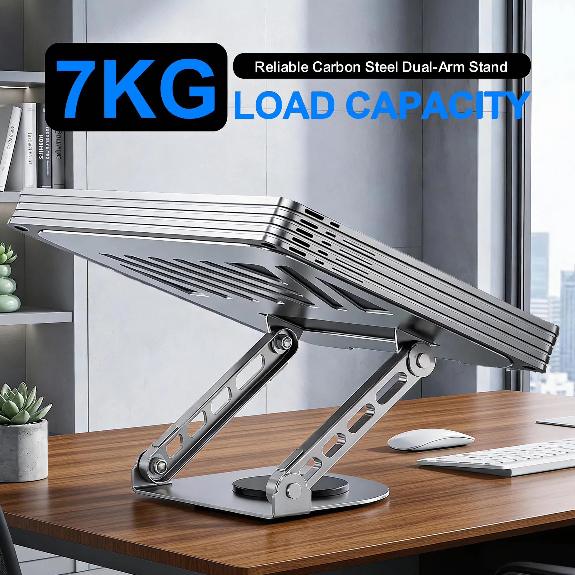 360° Obrotowy stojak na laptopa z regulacją wysokości, ergonomiczna podstawka na biurko, składany stojak na notebooka kompatybilny z MacBook Air Pro, 10-16 cali