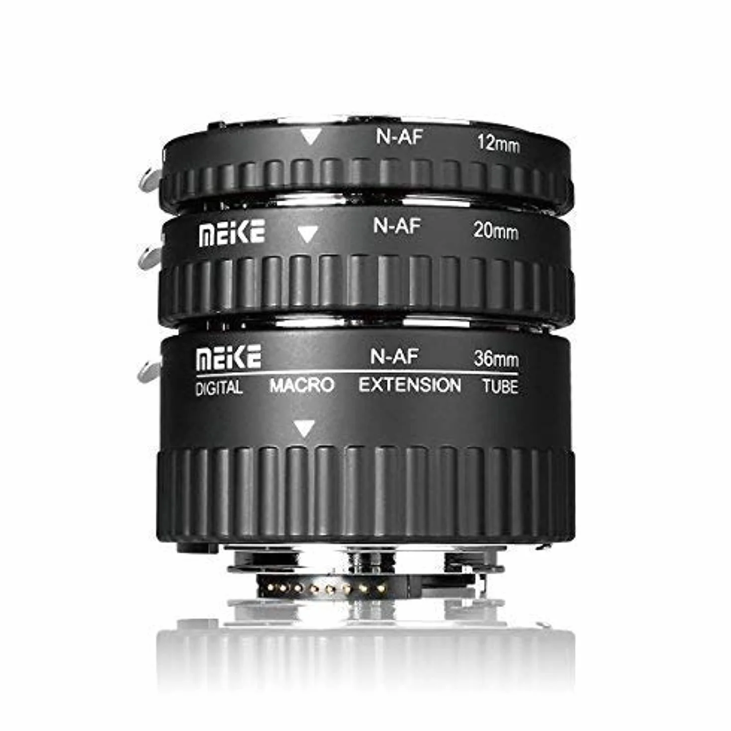 Meike MK-N-AF1-A Makro elektroniczny uchwyt autofokus makro metal rura przedłużająca adapter do aparatu Nikon DSLR D80 D90 D300 D300 SD800 D3100 D3200 D500 D51000 D5200 0 D700 00 D7100 itd