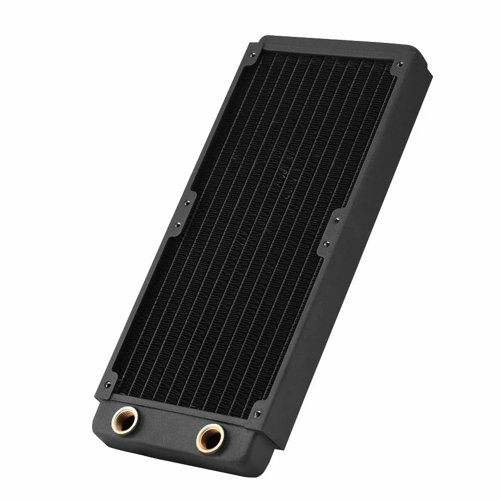GOWENIC Wysokowydajny Wymiennik Ciepła Cieczy 360 Mm |Chłodnica Miedziana do Portu G1/4 Chłodzenia Wodnego Komputera PC (240 mm)