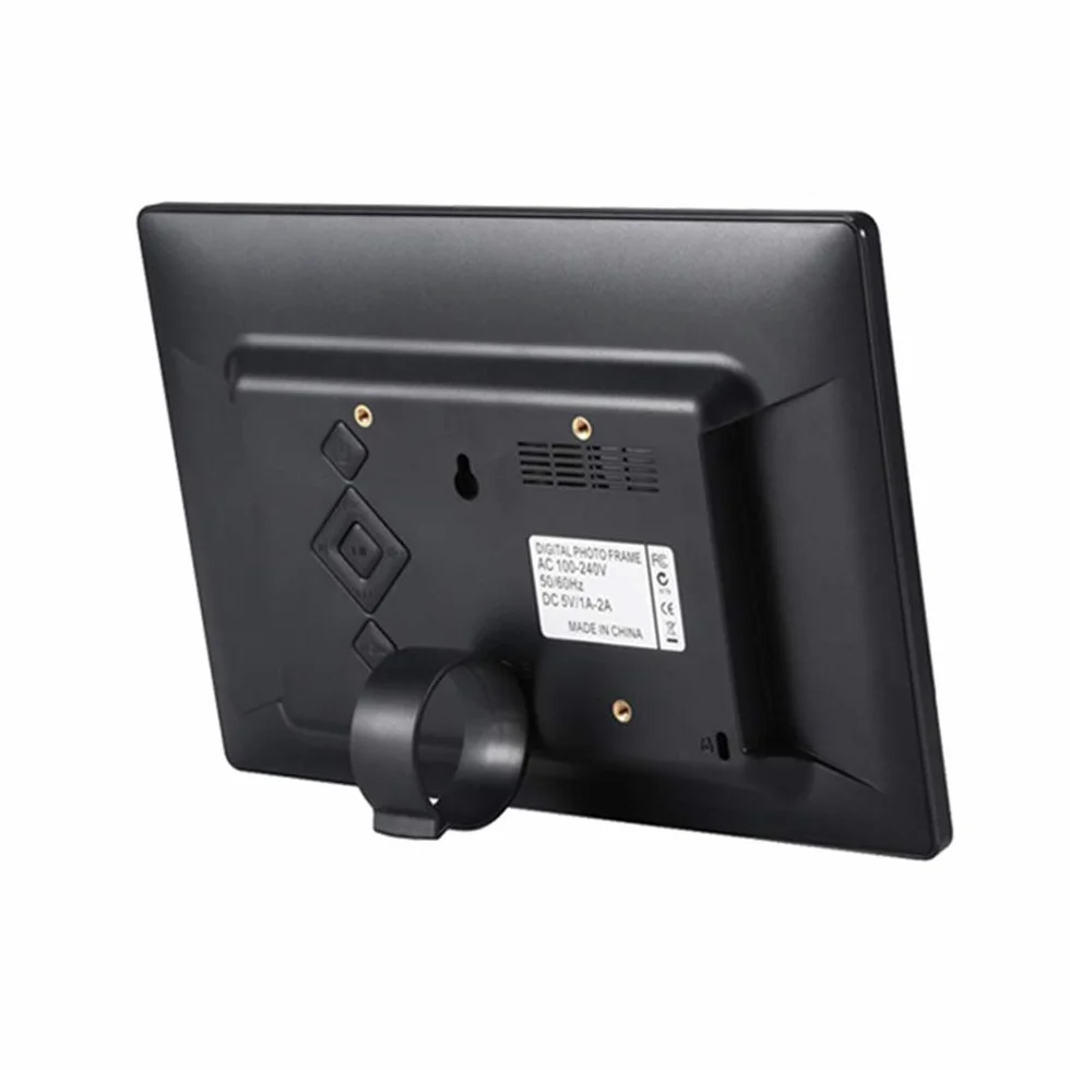 Cyfrowa ramka na zdjęcia 10c cali HD Elektroniczna ramka na zdjęcia Reklamowa ramka na zdjęcia Elektroniczna ramka na zdjęcia Maszyna reklamowa Ramka na zdjęcia na prezen, Black-10 inches