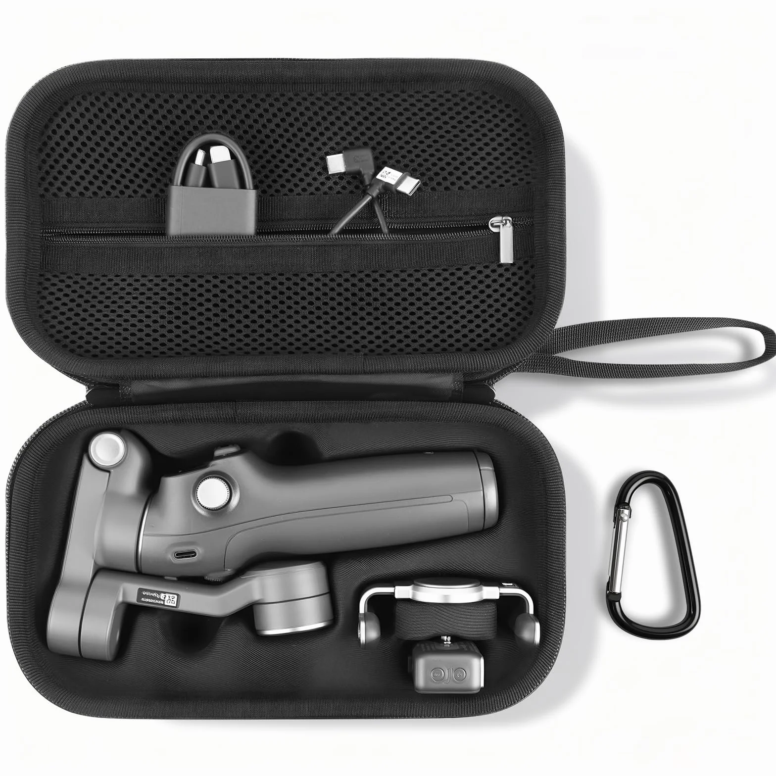 HOTUT Osmo Mobile 7 Case, kompaktowe etui ochronne do DJI OM 7/OM 7P, Czarny