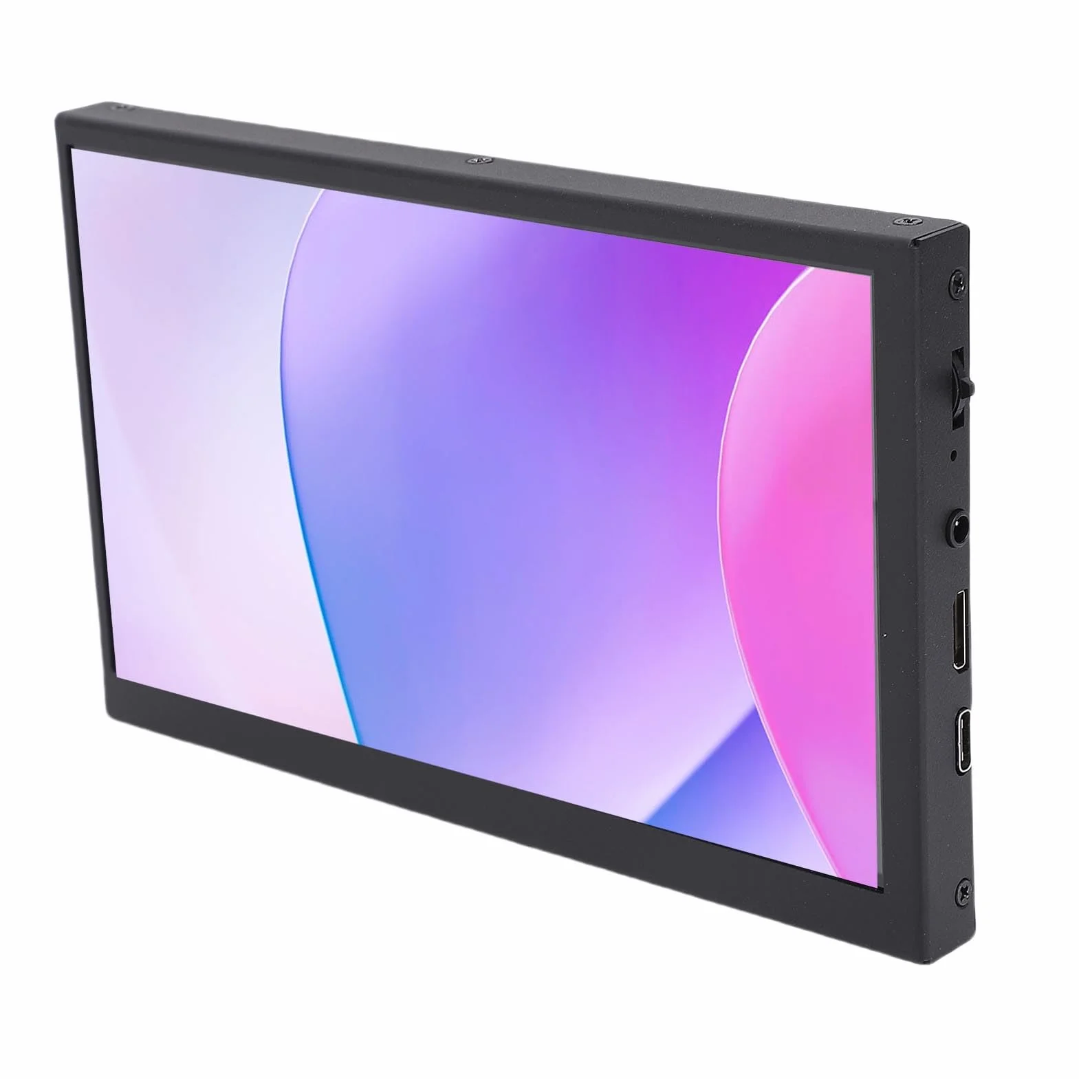 Przenośny Monitor, 7-calowy Pojemnościowy Ekran Dotykowy o Rozdzielczości 1024 X 600 i Jasności 400 Cd/m², Współczynnik Kontrastu 700:1, dla Systemu dla Systemu Gry