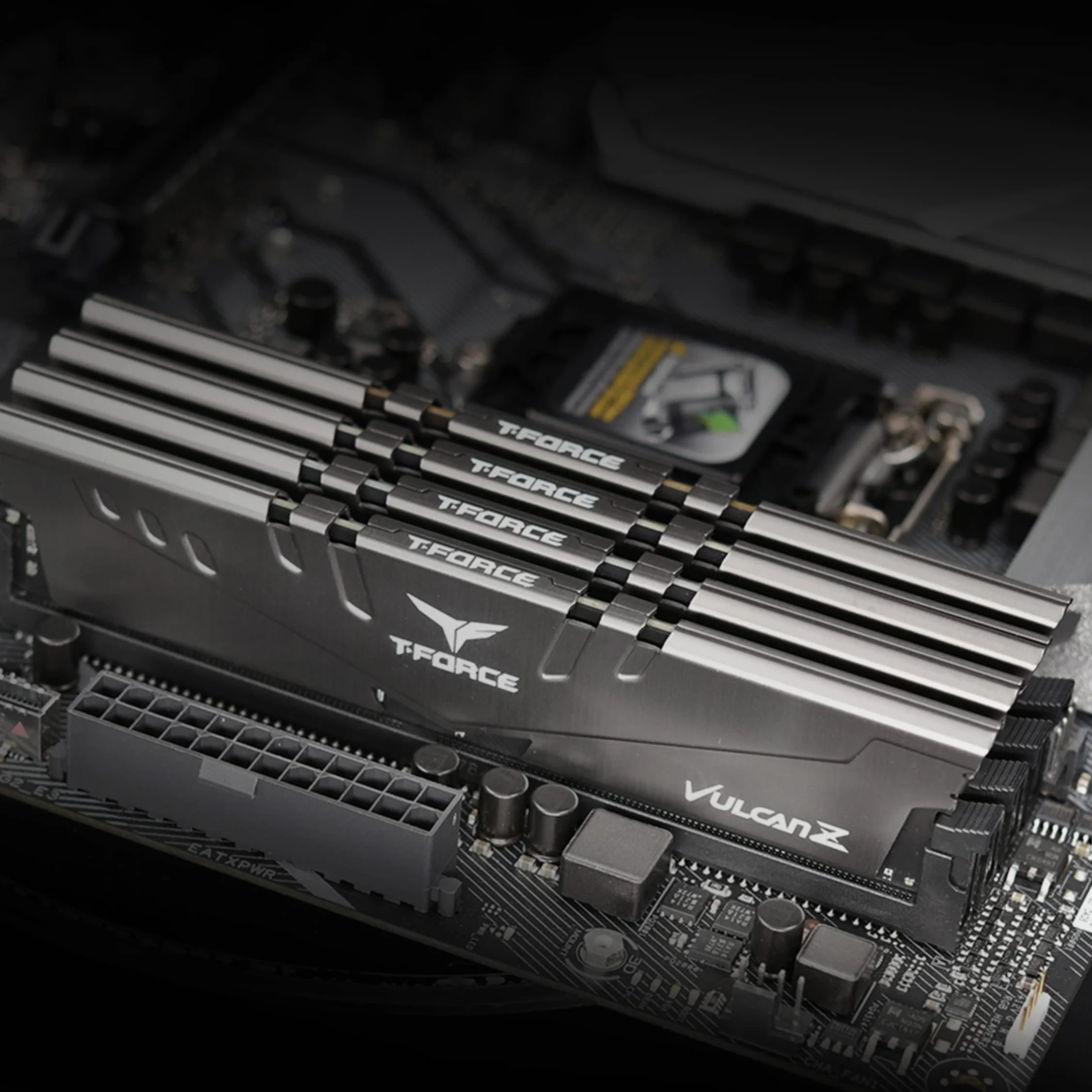 TEAMGROUP Team T-Force Vulcan Z DDR4 Gaming Memory, 2 x 16 GB, 3600 Mhz, 288 Pin DIMM, Grey