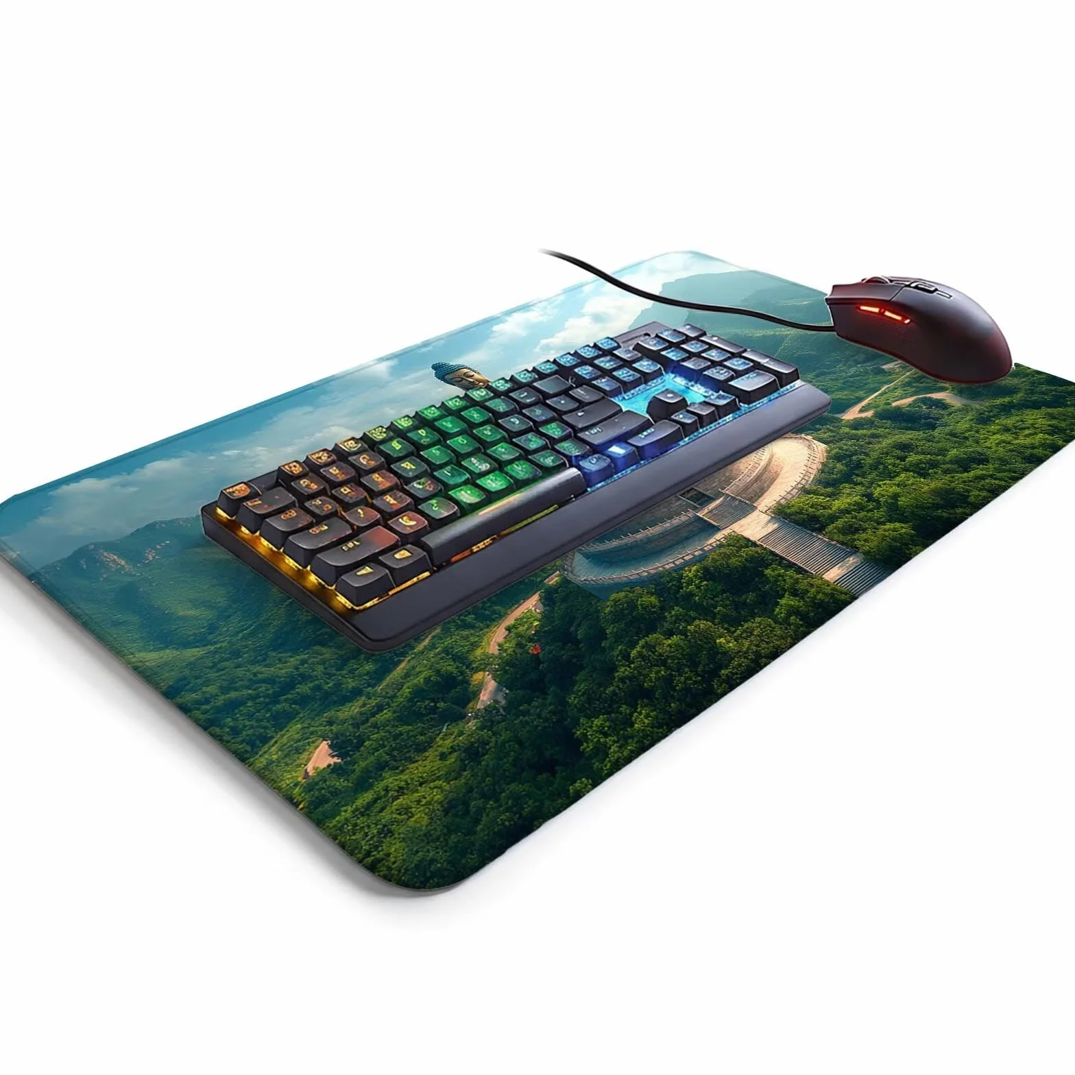 Podkładka pod mysz Zen XXL, 600 x 1400 x 3 mm, podkładka na biurko, wodoodporna, gamingowa, poprawia dokładność i prędkość, akcesoria do gier, laptop, biuro, prezent dla mężczyzn, FSBD-4253