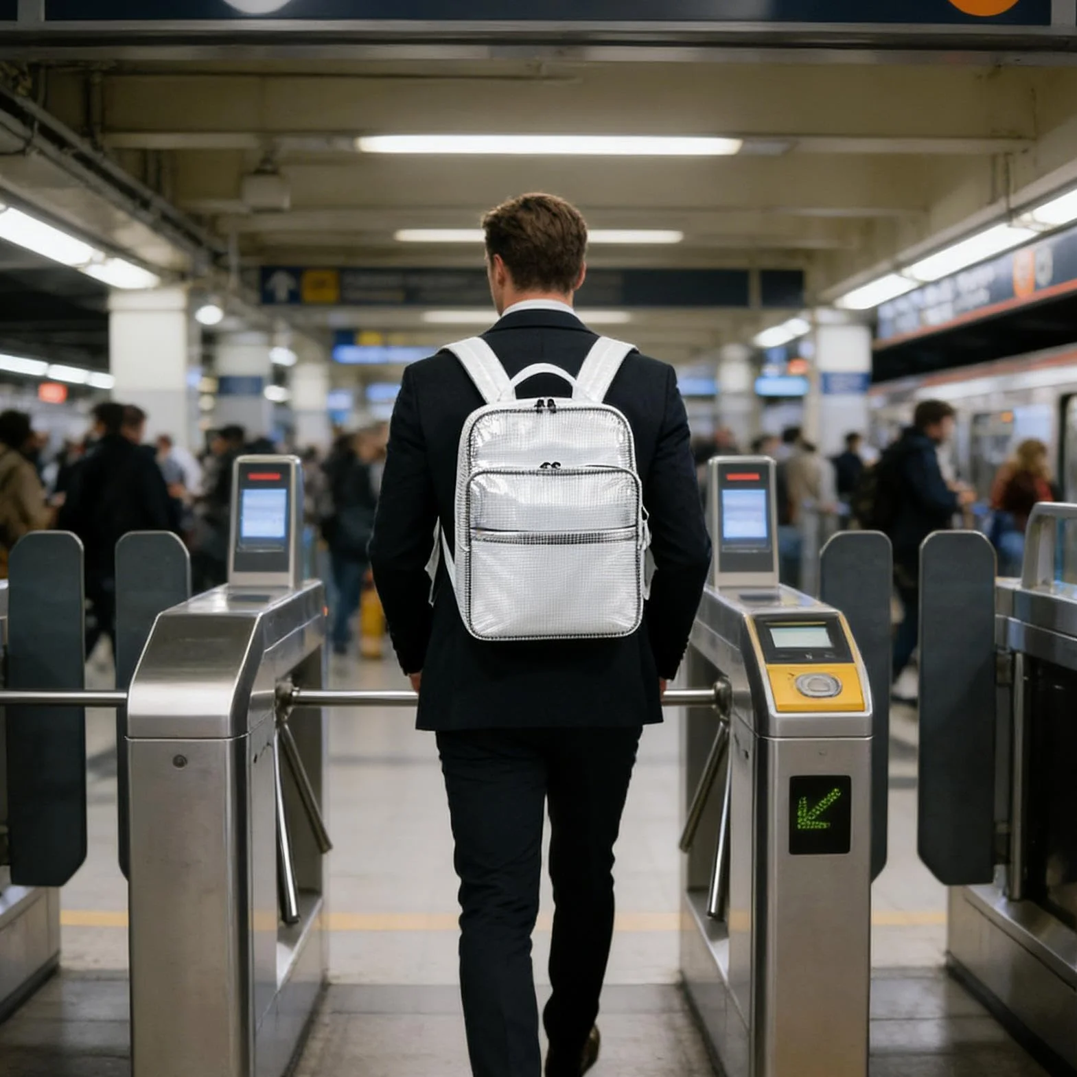 Plecak na laptopa Przezroczysty Antystatyczny Ognioodporny | Męski plecak do pracy, na laptopa i książki Dla komputera, bagażu, sprzętu, podróży, szkoły, siłowni, biura,