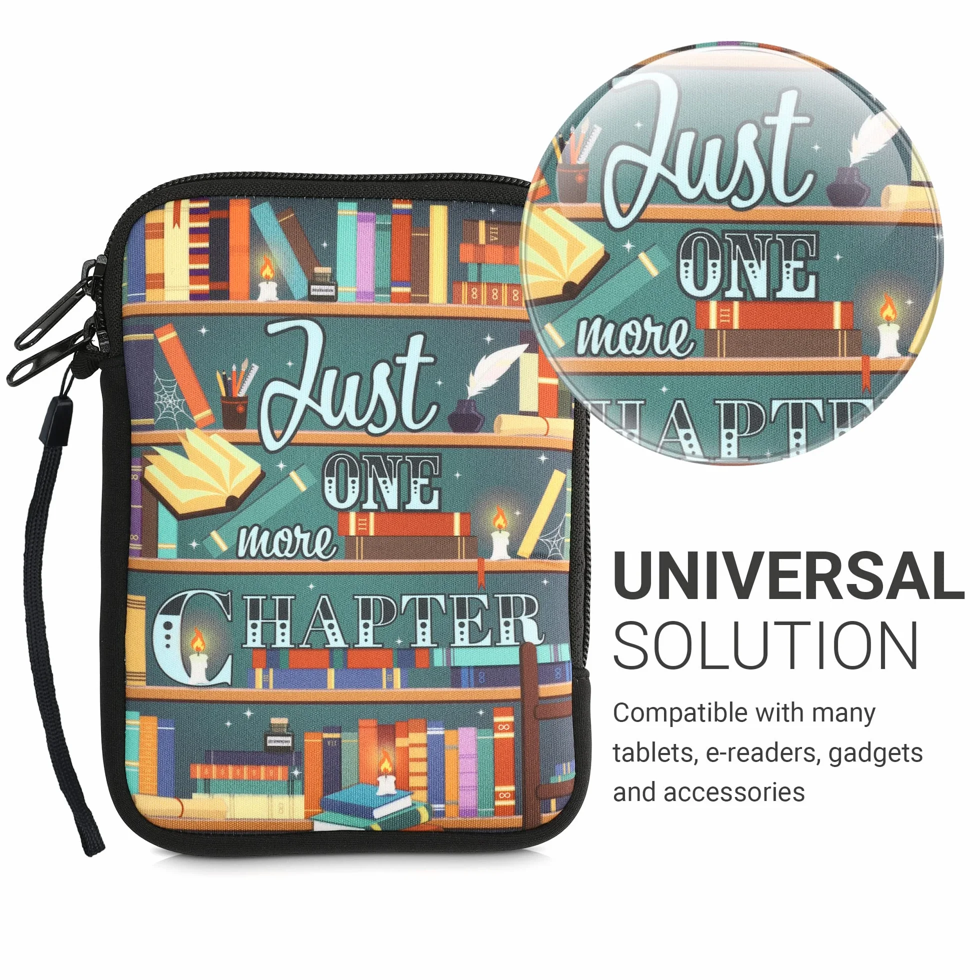 kwmobile etui ochronne do czytnika e-czytników neoprenowe 17 x 12 x 2 cm wielokolorowy