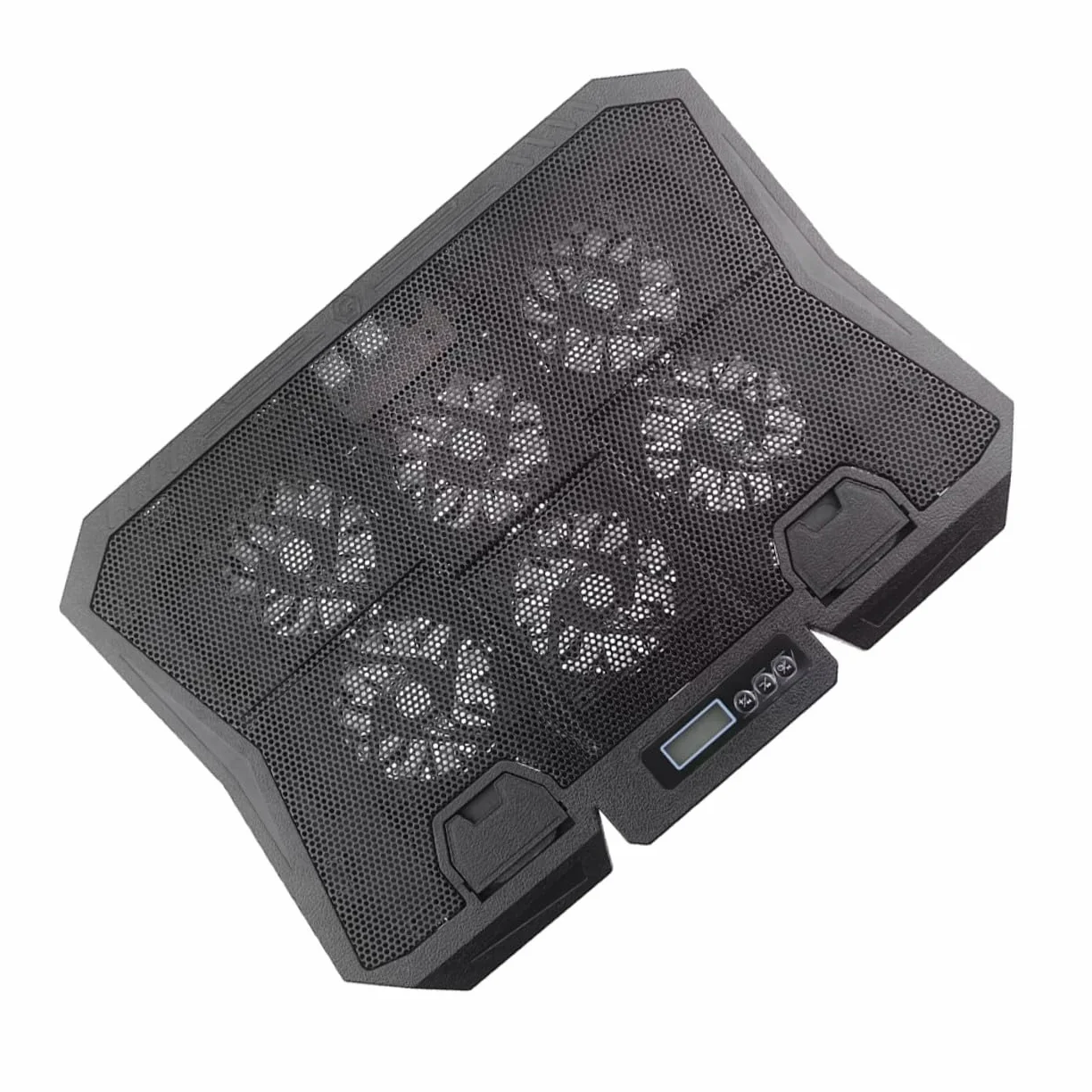 Regulowany Stojak pod Laptop z Wentylatorem Chłodzącym Stabilna Podstawka Pc Cooler z Portem USB Przenośny i Cichy Laptop Fan Cooling Pad Idealny Do Pracy i Podróży