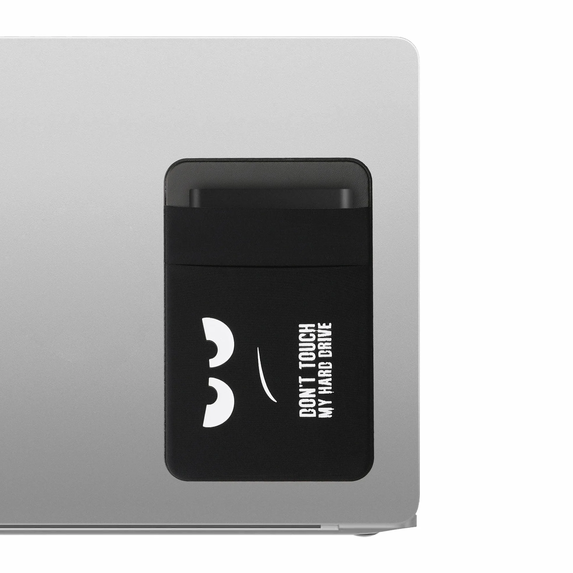 kwmobile Zewnętrzne etui na dysk twardy kompatybilny z SanDisk Portable SSD, Samsung T7, Crucial X8, HDD etui - 13 x 8,3 cm - uchwyt SSD z 2 przegródkami - Don't touch my Hard Drive