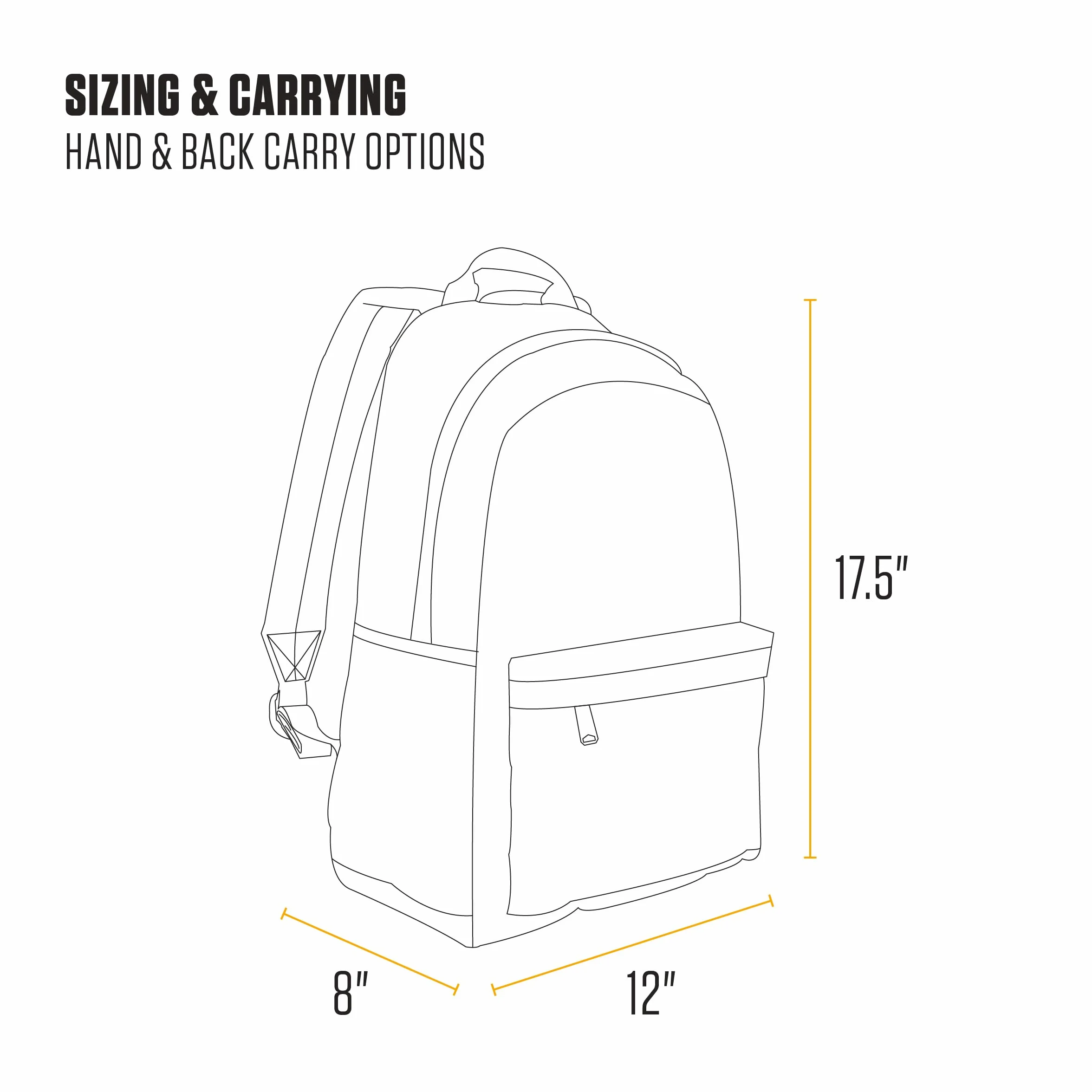 Carhartt Unisex-Adult 21l klasyczny plecak na laptopa, trwa?y, wodoodporny plecak z pokrowcem na laptopa, Carhartt brown, rozmiar uniwersalny