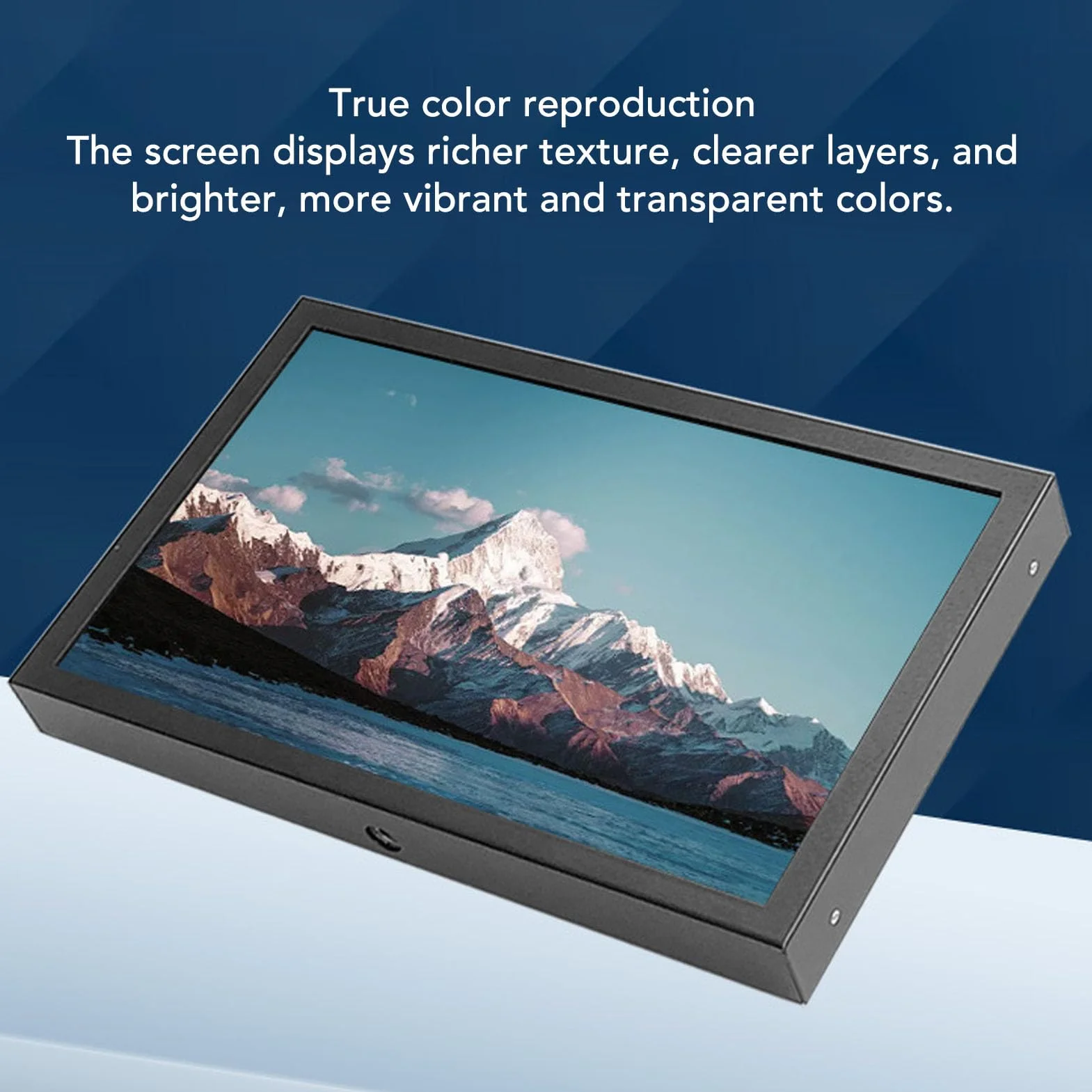 Cryfokt 7-calowy Drugi Ekran do Gier, Przenośny Monitor Komputerowy PC z Wejściami VGA AV o Rozdzielczości 1024x600, do Laptopa RasPi NANO