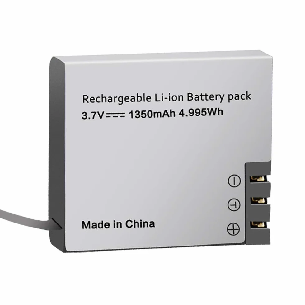 Akumulator 1350mAh (3-pak) z ładowarką do AKASO EK7000/Brave 4/V50X, Apexcam, COOAU, Dragon Touch, Crosstour, Campark, APEMAN, Surfola, Exprotrek, S009R, PG1050