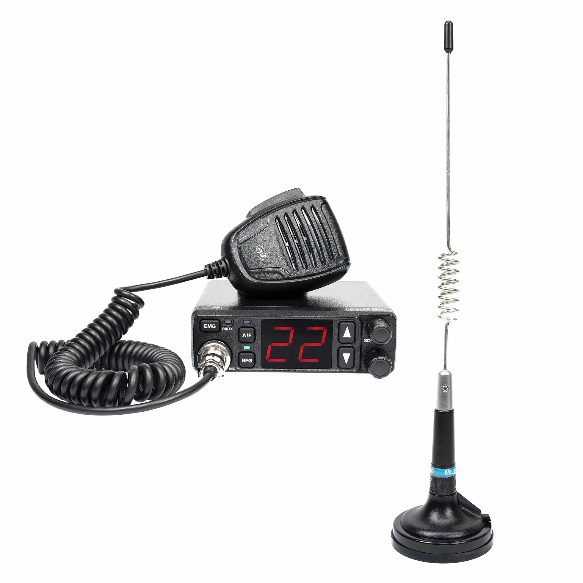 PNI Escort HP 5500 CB stacja radiowa + antena CB PNI ML29, z podstawą magnetyczną