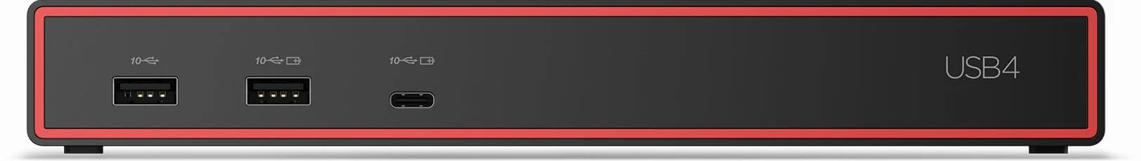 Lenovo ThinkPad USB4 Dock 5000-100W EU - stacja dokująca USB4 - czarna z czerwonym profilem