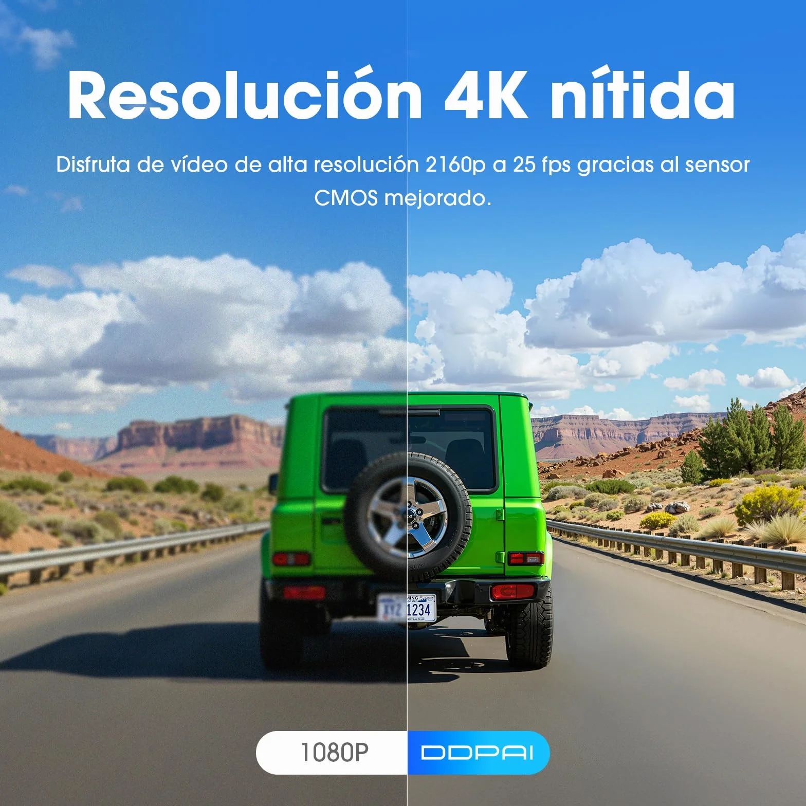 DDPAI MINI Pro 4K Kamera Samochodowa, Obrót 360°, Karta Pamięci 64 GB w Zestawie, Monitor parkowania 24h noktowizja, Wi-Fi 6 5,8 GHz, Nagrywanie w Pętli, Sterowanie Aplikacją, Superkondensator
