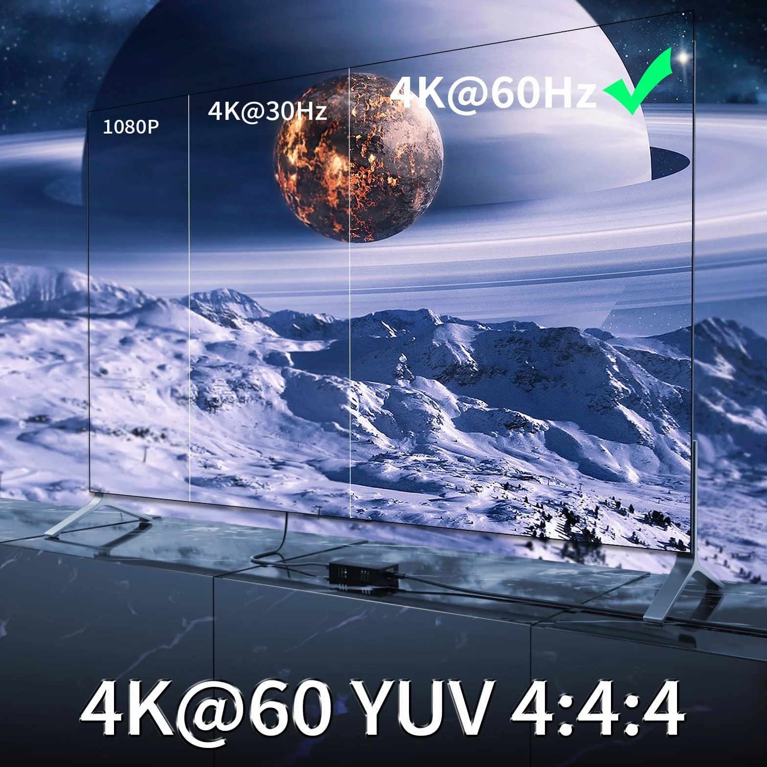 PW-HT246P2IR przedłużacz HDMI rozdzielacz 1 x 2 port 60 m od Cat5e/Cat6/CAT7, obsługa kabla 4K 60 Hz, sterowanie IR i funkcja POC