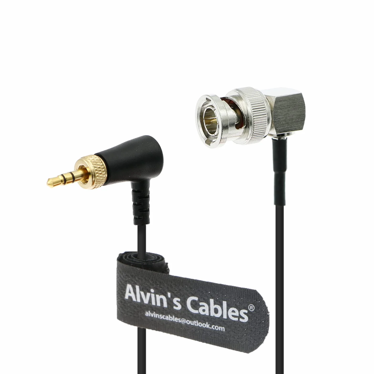 Alvin's Cables TRS 3,5 mm do BNC Timecode Kabel do Canon C70 do Sony F55 FX9, Zaxcom, Zoom F4| F8| F8n z generatora kodów czasowych Deity Tentacle Sync 50 CM | 19,7 cala