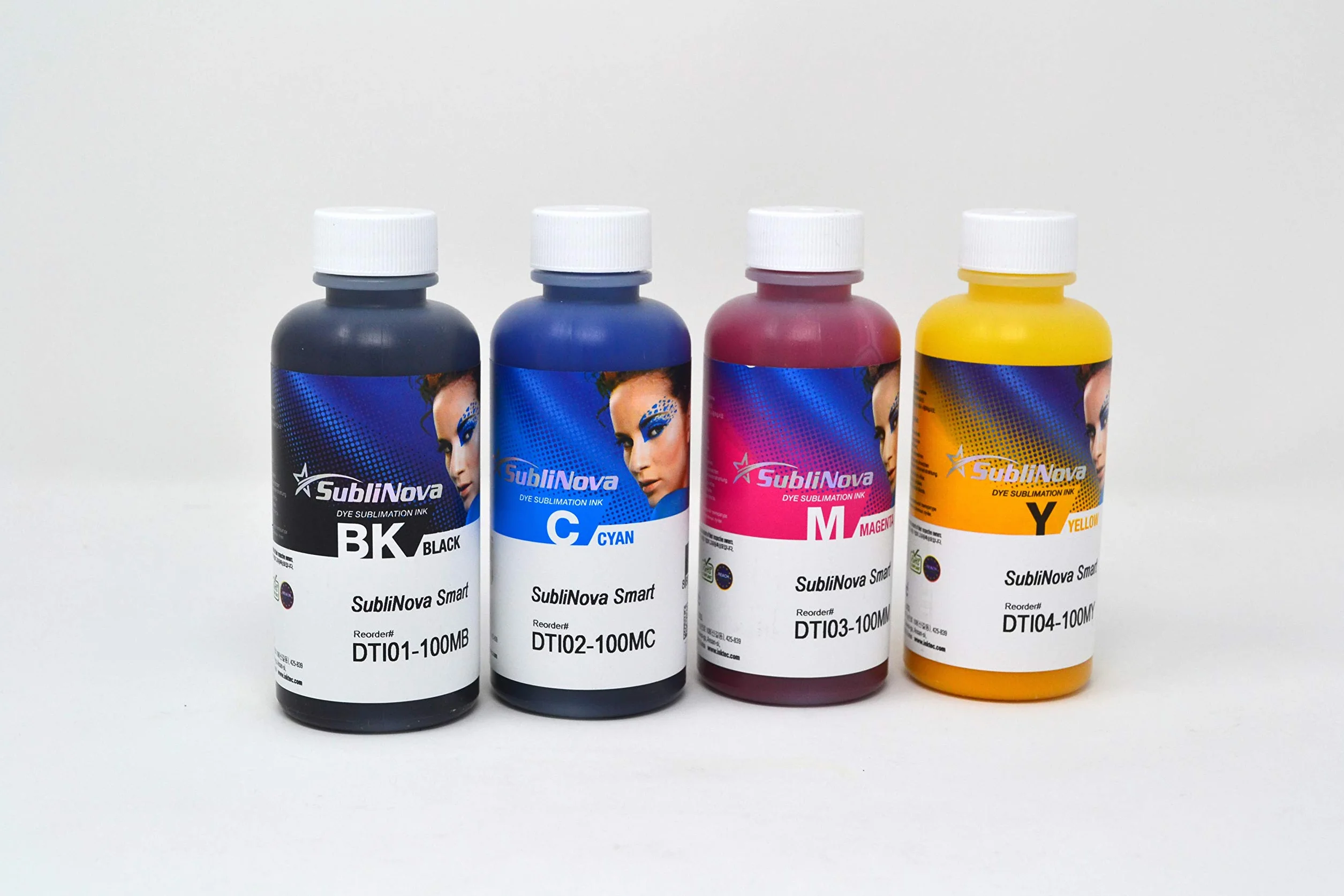 InkTec Sublinova Smart DTI Dye Sublimation Ink i papier w stylu Ink Experts (100 arkuszy) Bundle Inc. Strzykawki