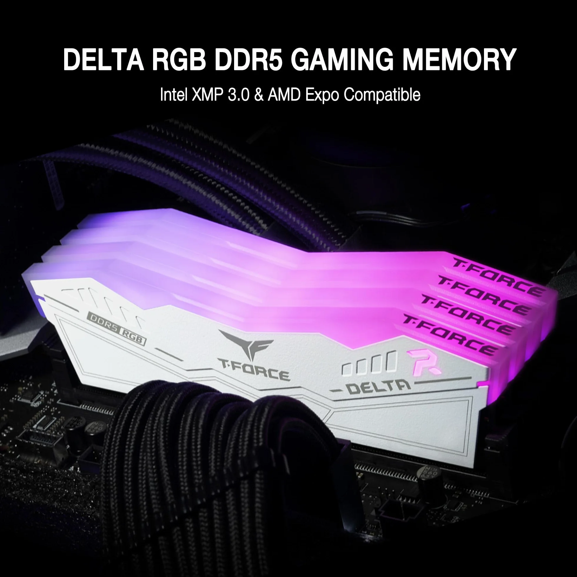 DIMM 32 GB DDR5-6000 (2 x 16 GB) Dual-Kit (bia?y, FF4D532G6000HC30DC01, Delta RGB, INTEL XMP)
