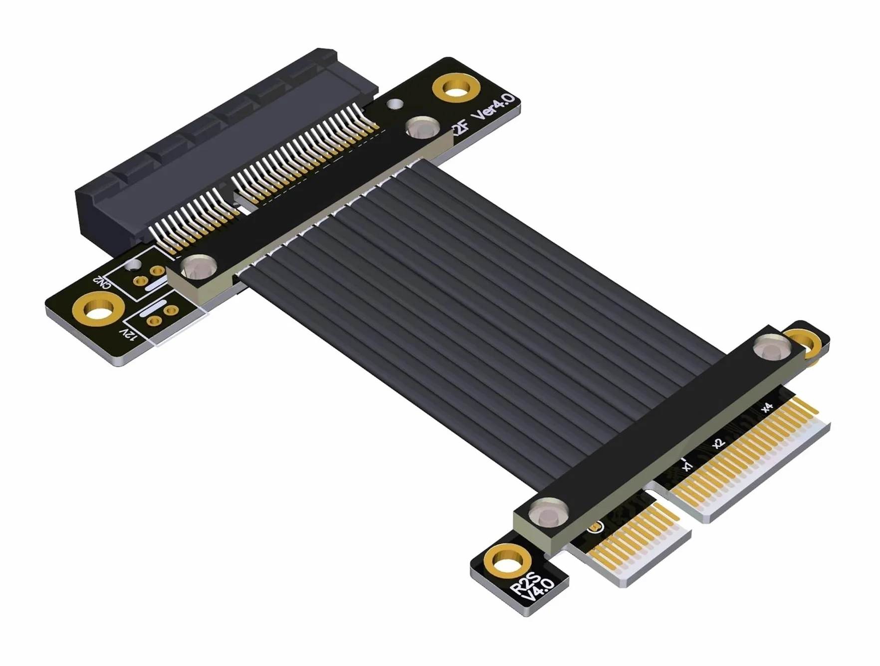 PCI-E 4X PCI Express 4.0 X4 PCIE Riser Card Converter Extender do karty graficznej GPU górnik 1 szt. (10 cm, R22SF 4.0)