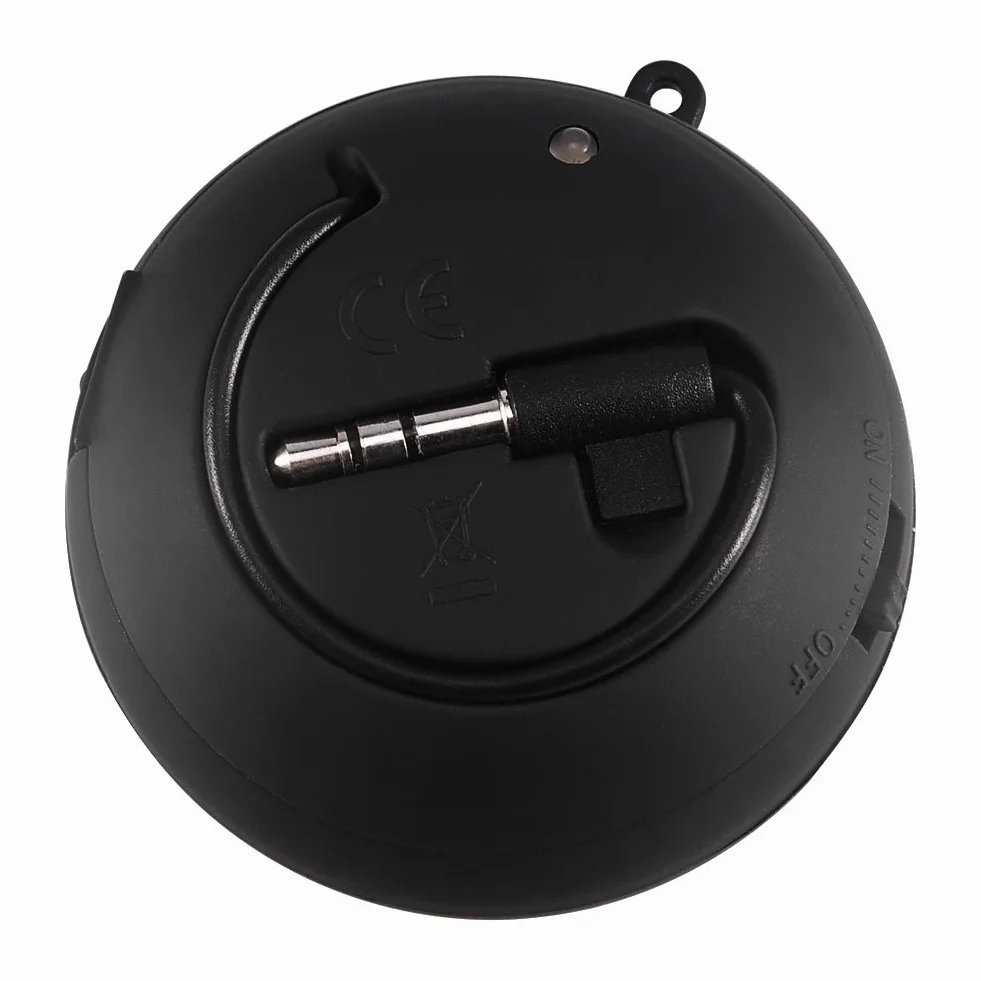 Mini przenośny głośnik głośny podróżny wbudowany akumulator z kablem do ładowania USB 3,5 mm do telefonu komórkowego MP3 PC (czarny)
