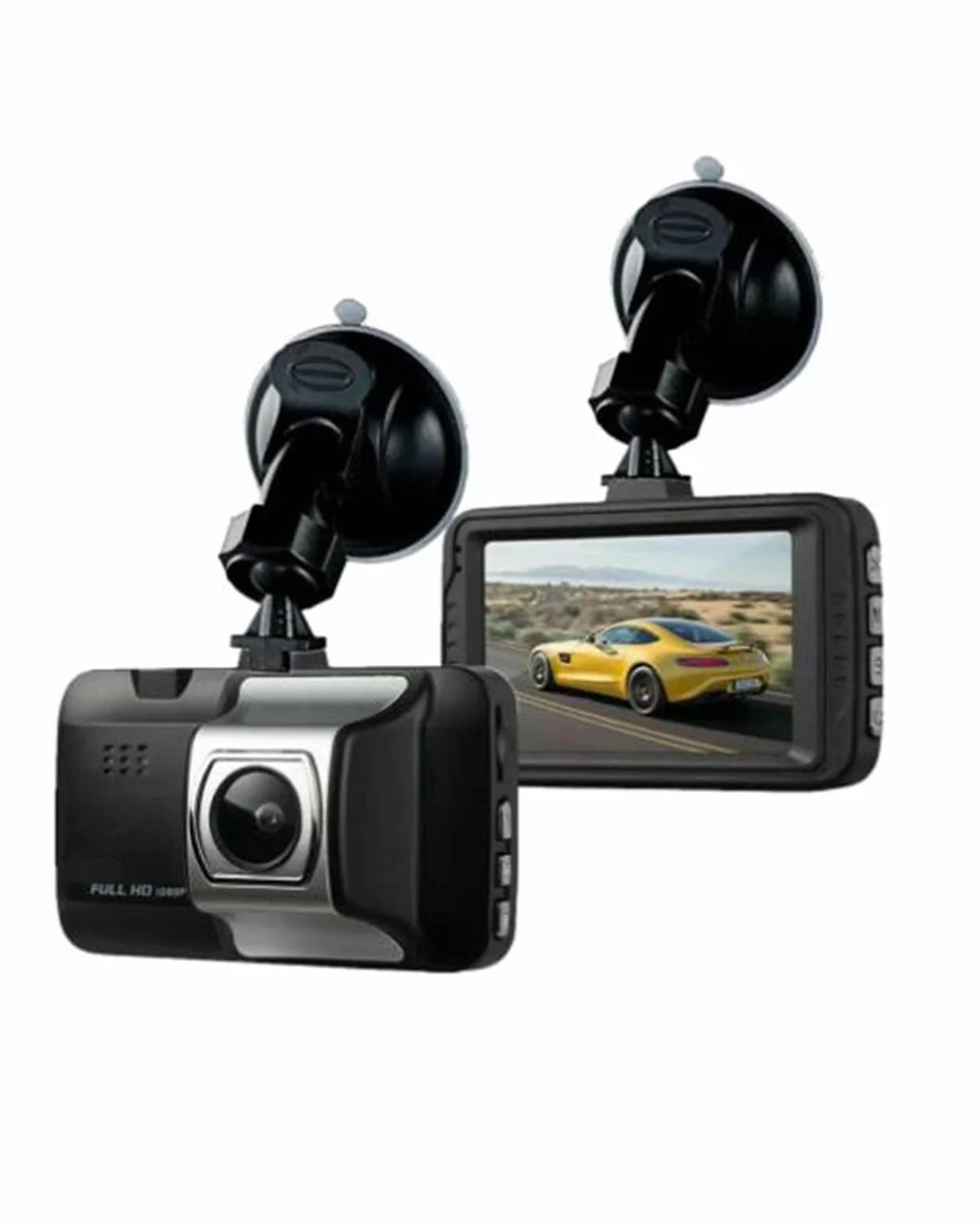 Dash Cam 3 "Ekran Rejestrator jazdy 170 ° Noktowizor na podczerwień Rejestrator jazdy Kamera samochodowa Samochód DVR Box Ładowarka samochodowa