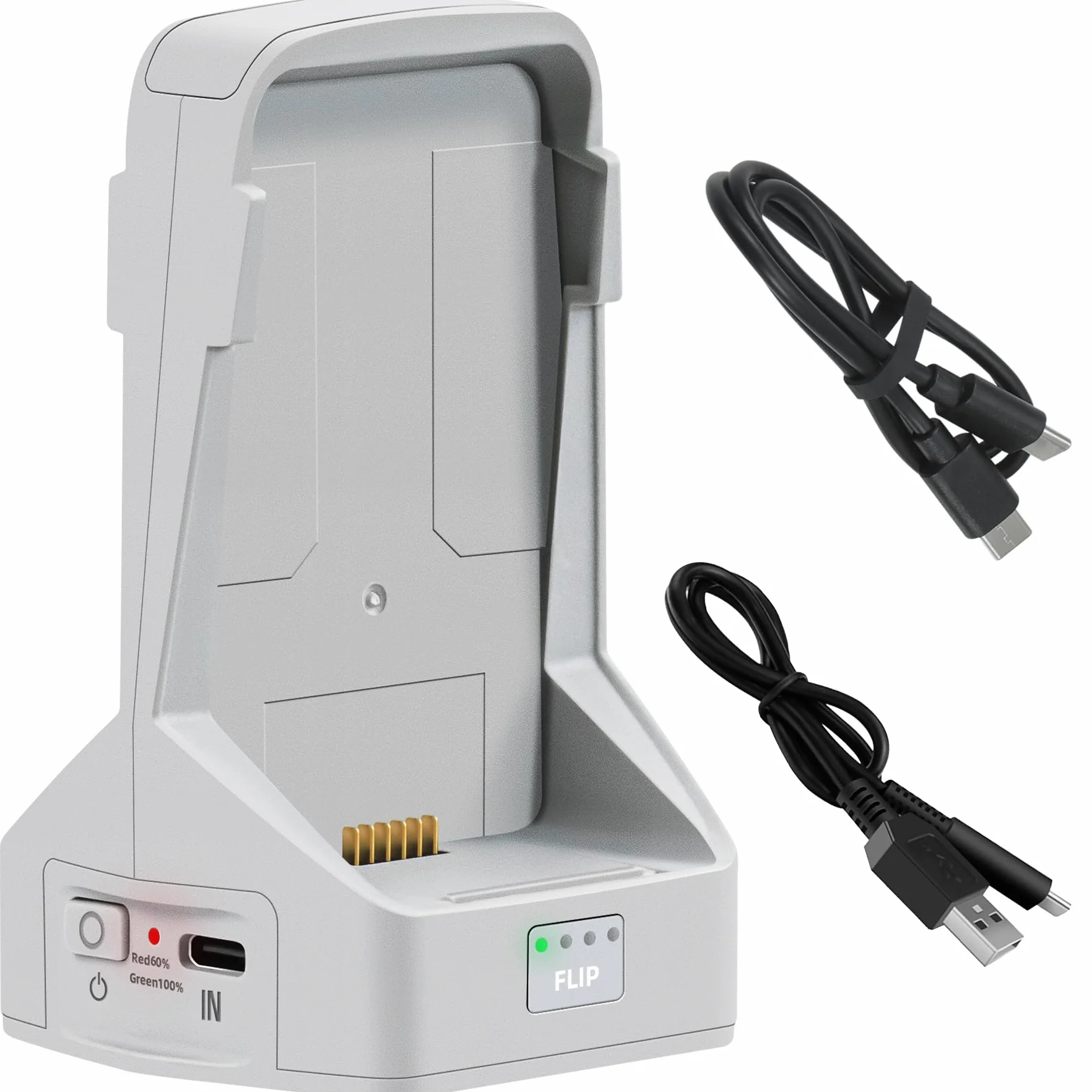 Ładowarka do baterii nadaje się do DJI FLIP, ładowarka FLIP Battery Manager, urządzenie do konserwacji baterii, odwracane równoległe piasty ładowania, akcesoria do ładowania
