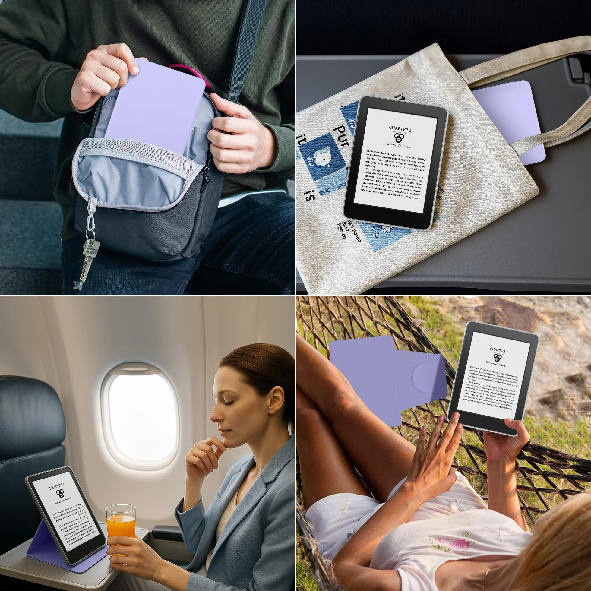 Magnetyczne, zdejmowane etui 2 w 1 z podstawką do Kindle Paperwhite 12. generacji 2024 i Kindle Colorsoft Signature Edition, smukłe etui z PU z automatycznym budzeniem/uśpieniem