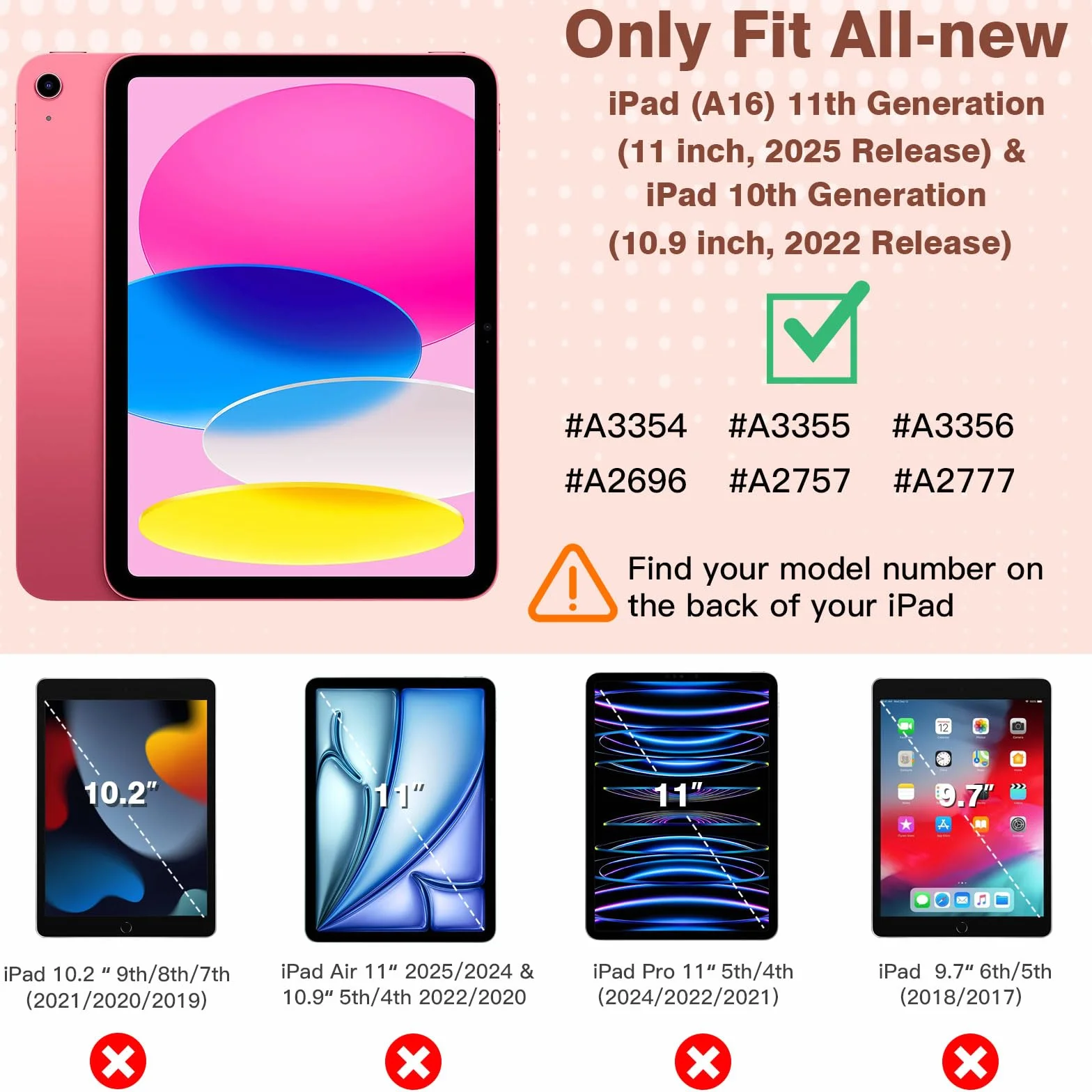 TiMOVO Etui na iPada 11″/10,9″, smukła obudowa z twardym, półprzezroczystym tyłem, obsługa Touch ID, automatyczne budzenie/uśpienie, kawa z mlekiem (Milky Coffee)