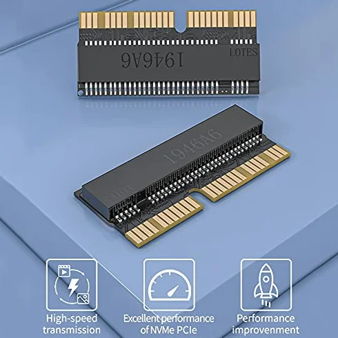 ANYOYO M.2 NVMe SSD Convert Adapter Card do Upgrade MacBook Air 2013 2014 2015 2016 2017 i Mac Pro Retina 2013 2014 2015 (czarny)