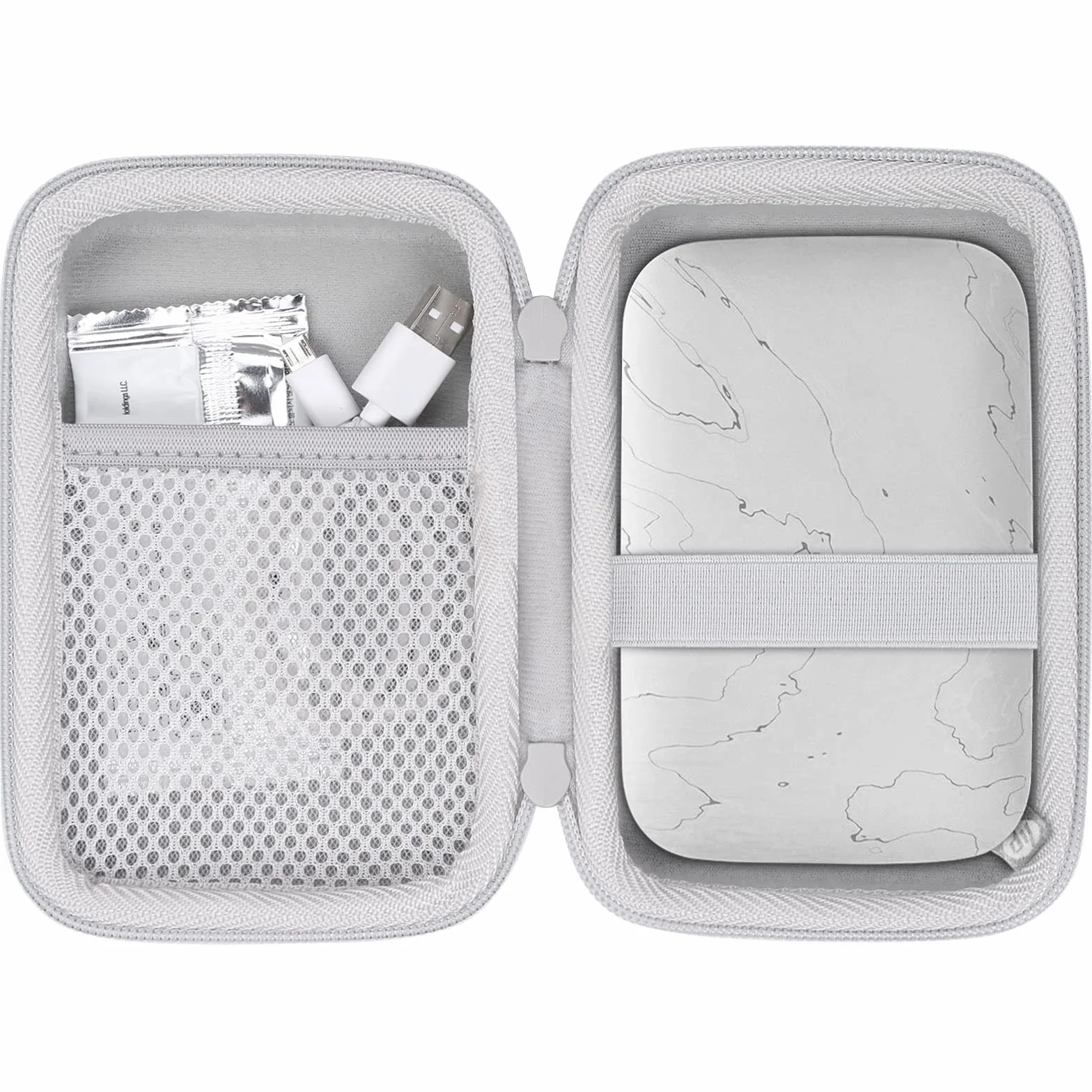 co2CREA Twarda osłona podróżna etui torba do HP Sprocket Select Portable 5,8 x 8,7 cm drukarka natychmiastowa mobilna drukarka fotograficzna i HP Sprocket 2,3 x 3,4 cynkowy papier fotograficzny, tylko