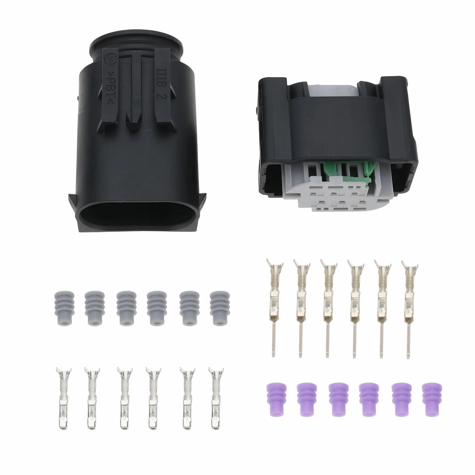 MQS Automotive 6-pinowe złącze męskie żeńskie 1-967616-1 1-967587-3 kompatybilne VW AUDI