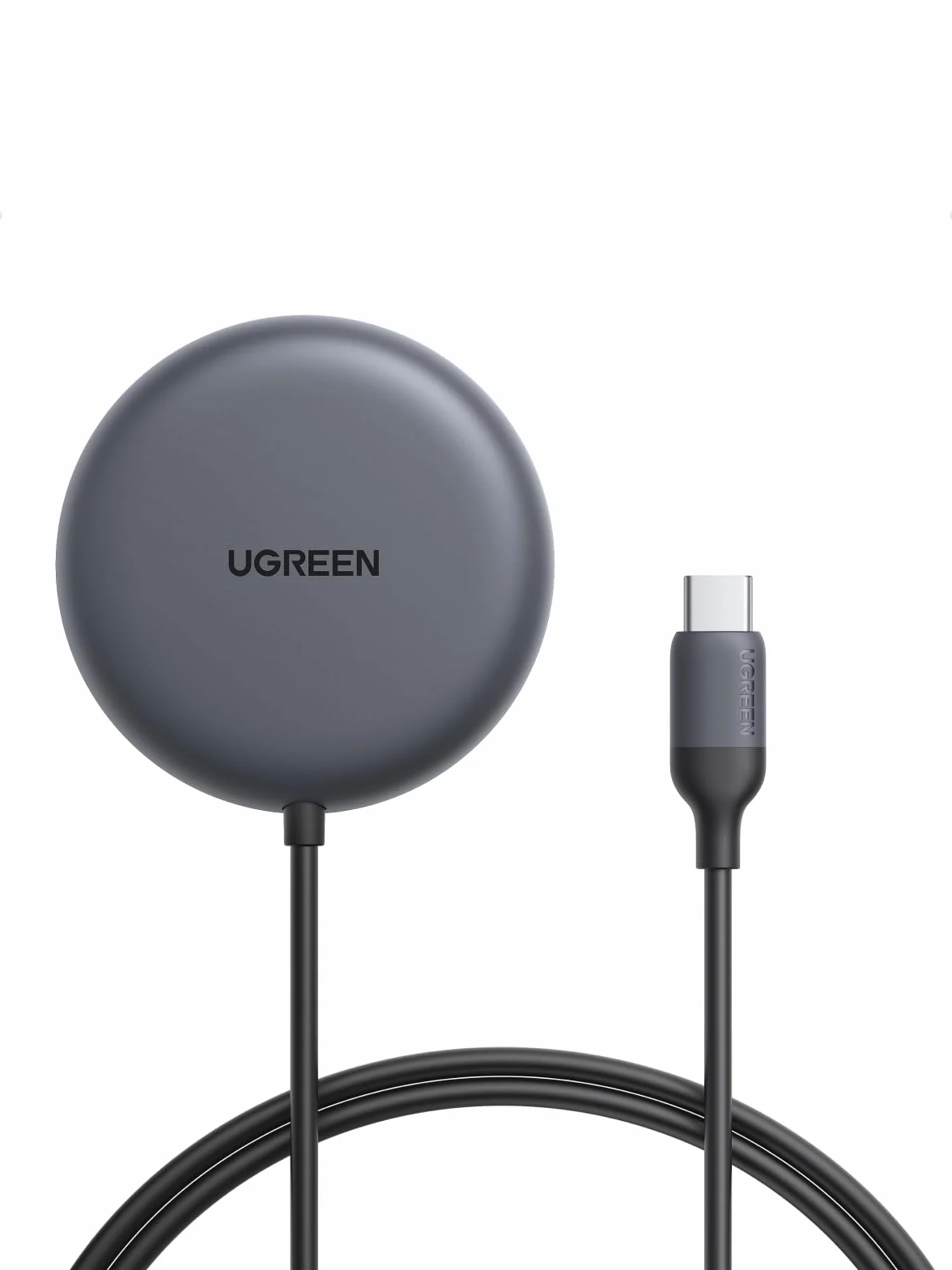 UGREEN Zapix Magnetyczna Bezprzewodowa Ładowarka 25 W, Bezprzewodowa ładowarka z certyfikatem Qi2 do iPhone'a, kompatybilna z MagSafe dla serii iPhone 17/16, z kablem 1,5 m – Czarna