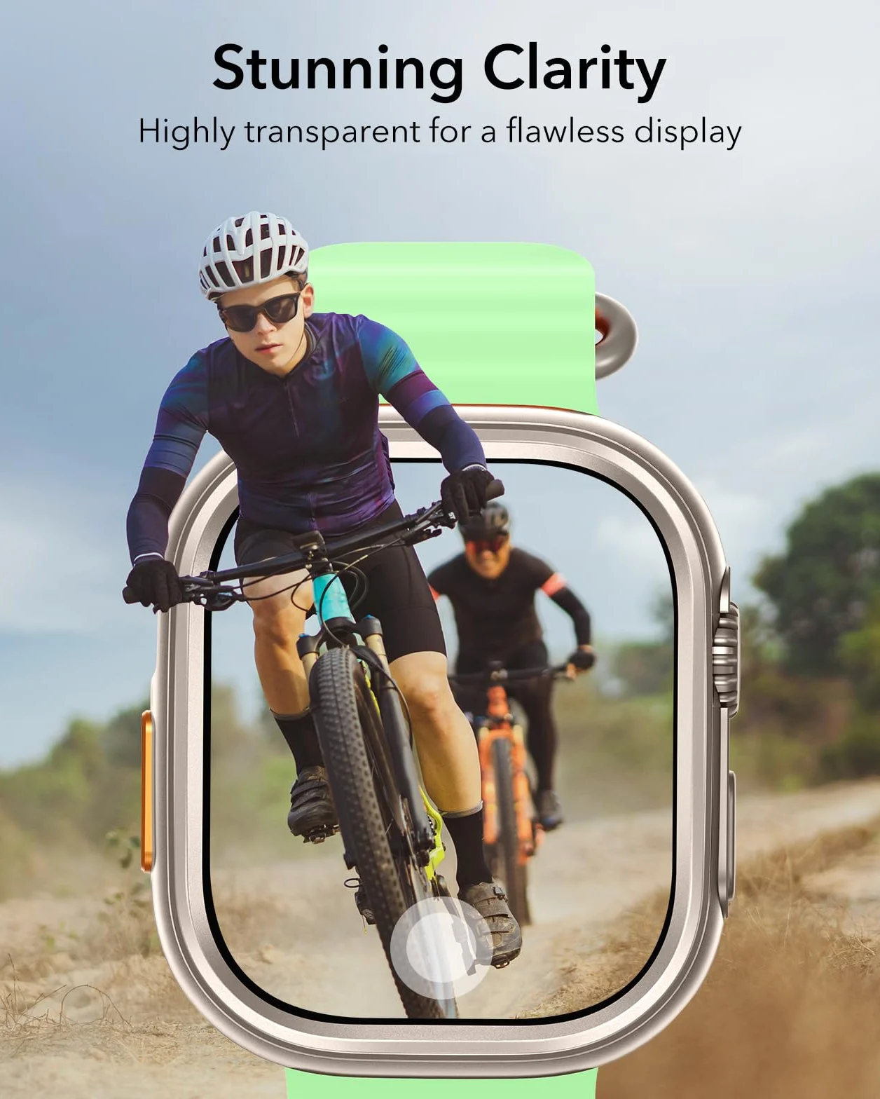 ESR Pokrowiec ochronny na Apple Watch Ultra 49 mm (2025/2024/2023/2022), ochrona wojskowa, stopoletni z 2 ochranicznikami ze szkła pancernego, pozostaje oryginalna