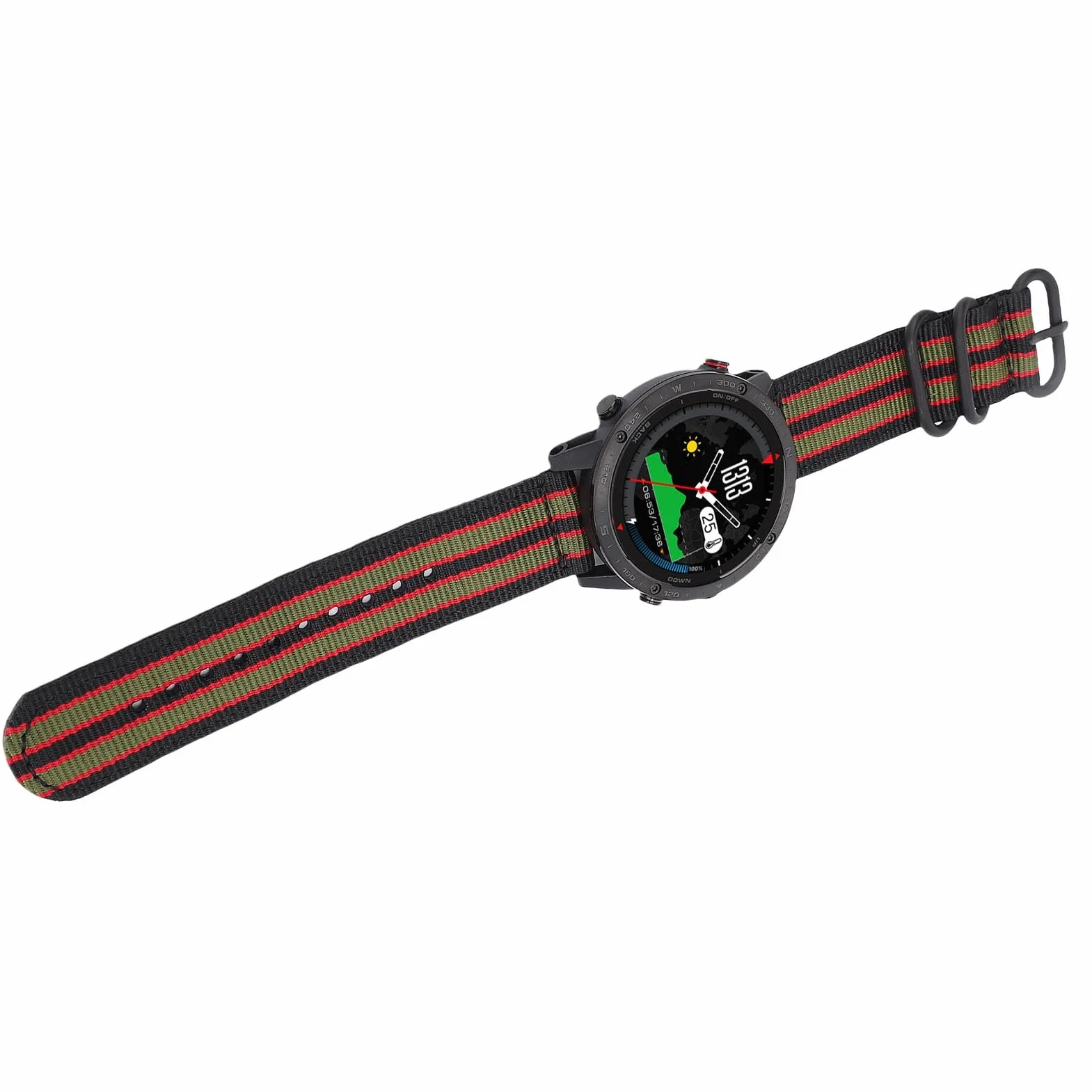 Tbest Sportowy Smartwatch, Dłuższa żywotność Baterii, Solidna Konstrukcja, Bezproblemowa łączność - Stop Ti, materiał Nylonowy - Bateria 320 MAh LI do Pływania, Biegania