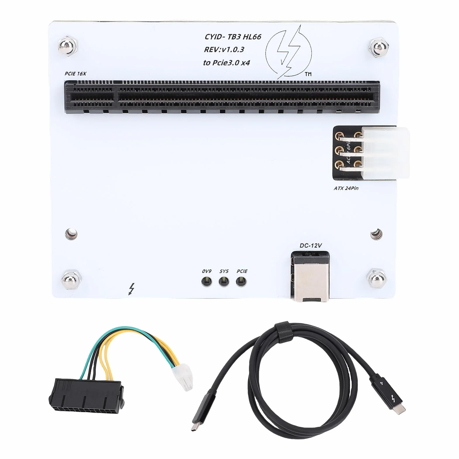 Greensen Zewnętrzna Stacja Dokująca do Kart Graficznych, Stacja Dokująca do Kart Graficznych USB 4.0 z płytką drukowaną i Kontrolerem JHL7440, Gniazdo PCIe 16X z możliwością Wymiany Podczas Pracy o