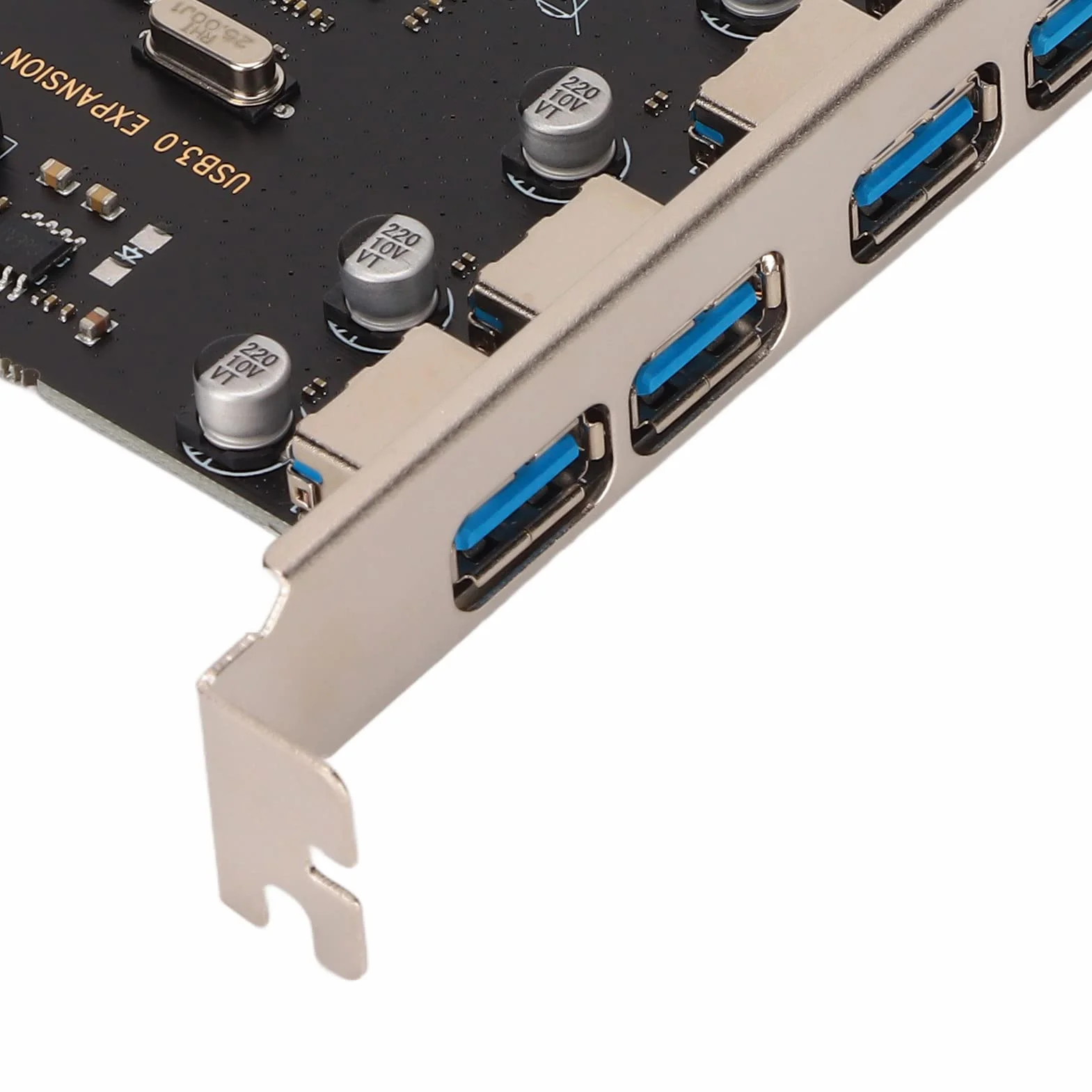 Karta PCI E 5Gbps na USB 3.0, 4 Porty PCI Expresse na Kartę Rozszerzeń USB, Karta Kontrolera Koncentratora Deskstop Server PCI-E USB3.0 dla Xp, dla dla i dla dla