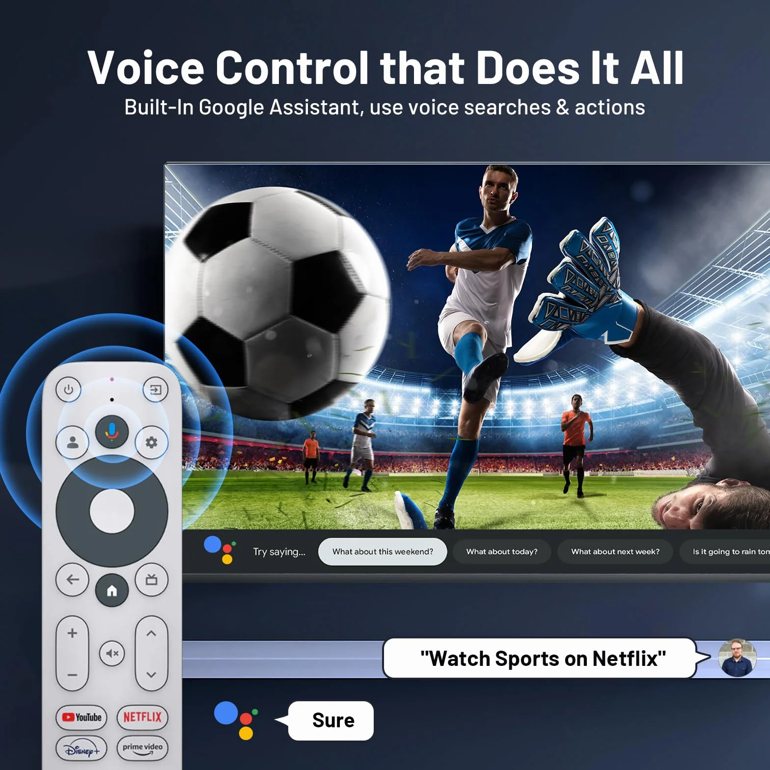 Kinhank Google TV Box 4K UHD Smart TV Box obsługuje Google TV i Netflix 4K, Asystenta Google, Dolby Audio, Chrmecast, Android TV 12.0 OS, dwupasmowe WiFi, BT 5.0, dekodowanie AV1, 2GB 16GB, HDR 10+