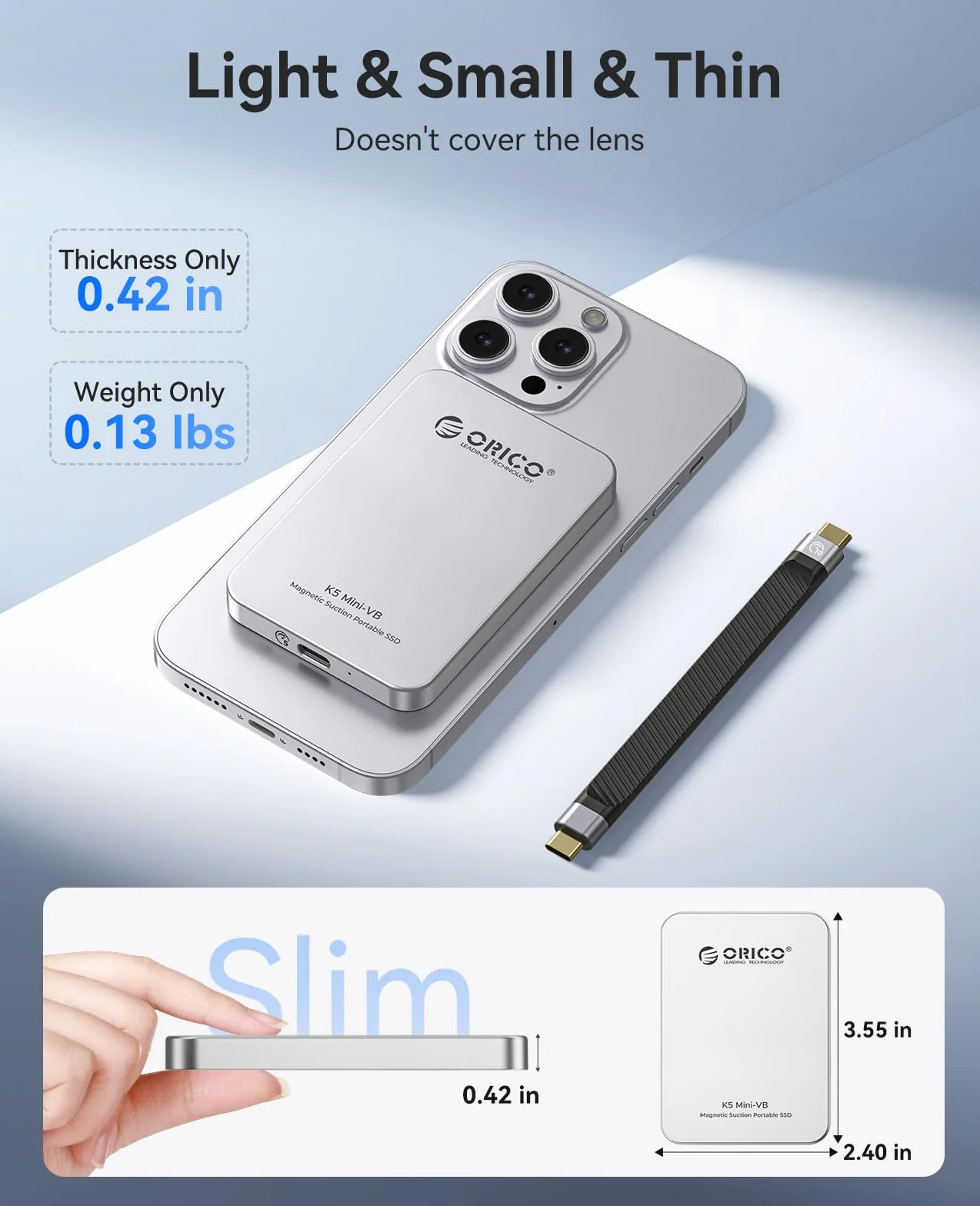 ORICO Zewnętrzny dysk SSD K5MINI-VB