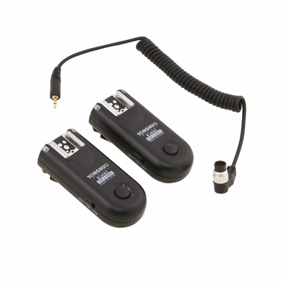 Yongnuo RF 603 II /N1 (wersja II) bezprzewodowe wyzwalacze 2.4GHz do lampy błyskowej z kablem do Nikon D1/D1H/D1X/D2/D2H/D2Hs/D2X/D2Xs/D3/D3S/D3X/D4 D200/D300/D700/D800
