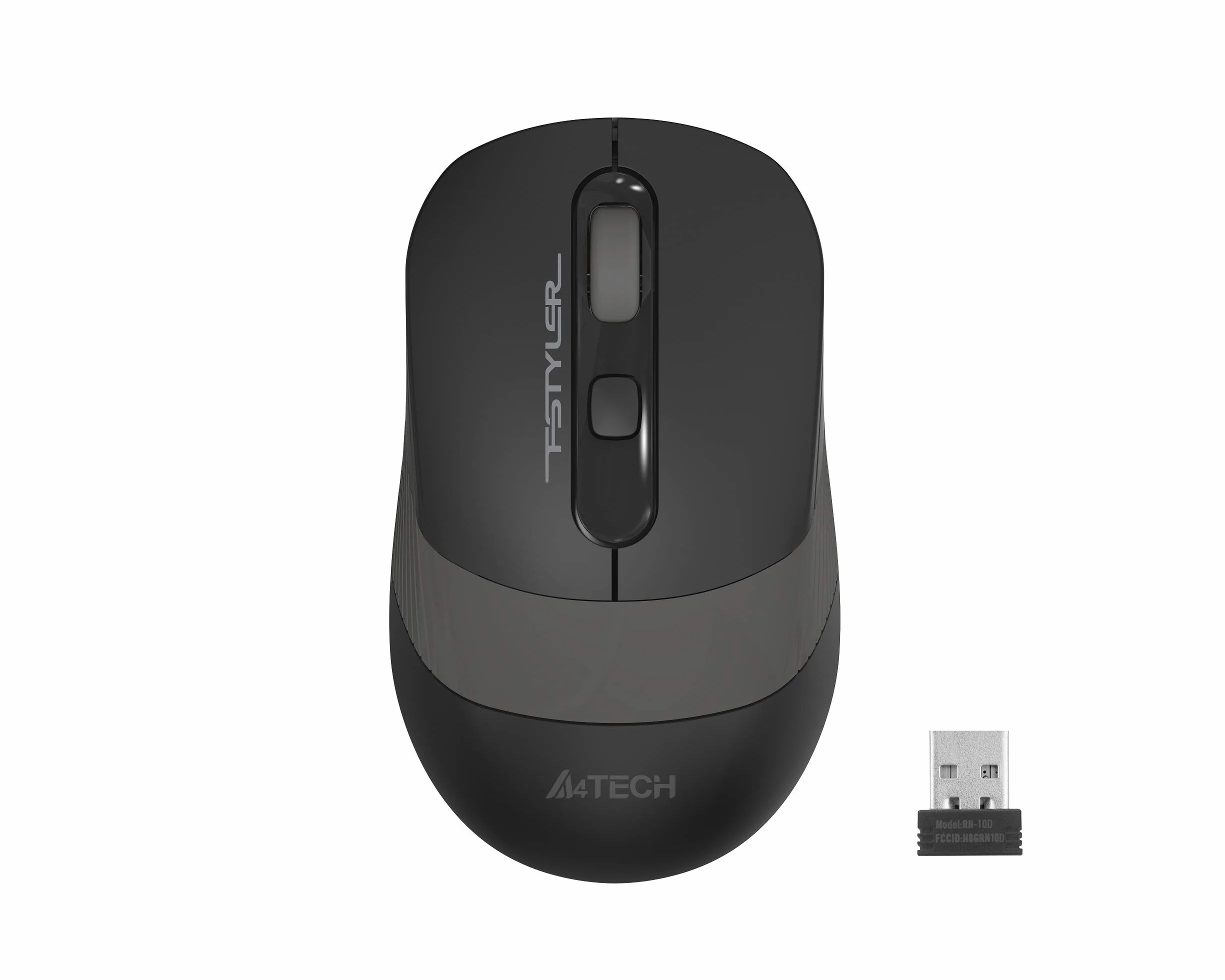 A4 TECH FG10 szary nano wygląd kabla 2000 DPI mysz